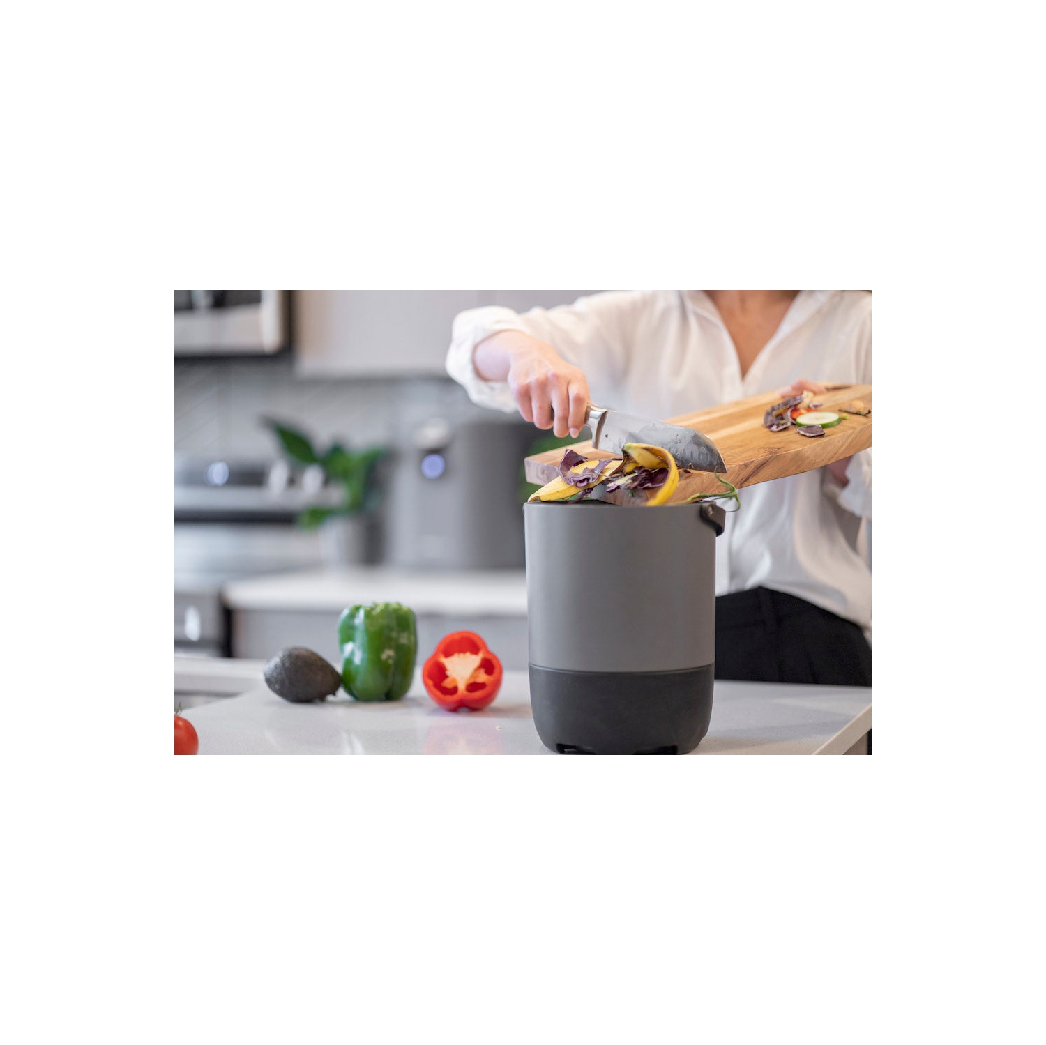 Food Cycler Eco 5 Award-Winning Kitchen Food Recycler | Indoor Composter Bin Alternative | Electric Countertop Food Disposer with Odorless 5L Indoor