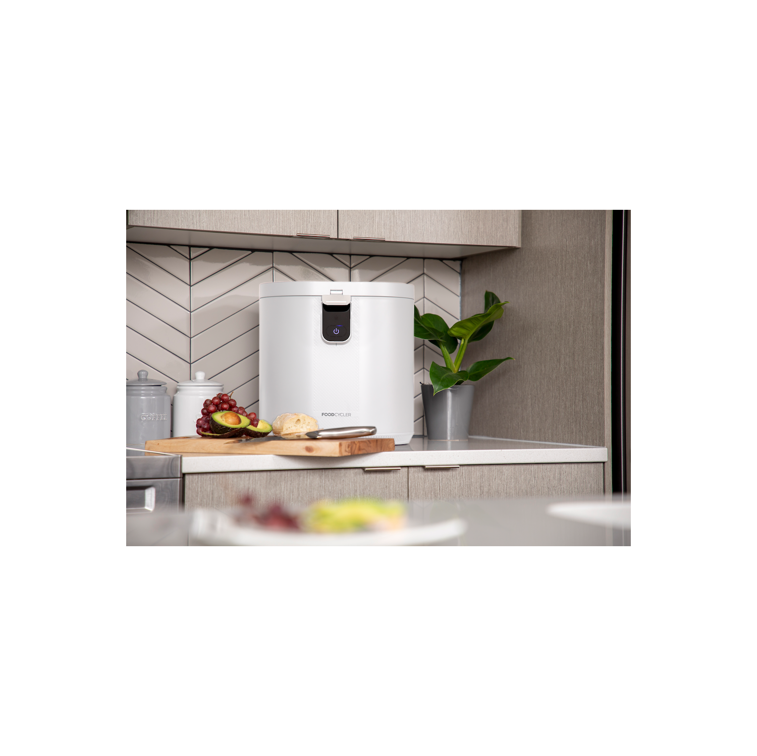 Recycleur alimentaire primé Eco 5 de Food Cycler | Bac de compostage intérieur de rechange | Broyeur d'aliments électrique de comptoir avec poubelle