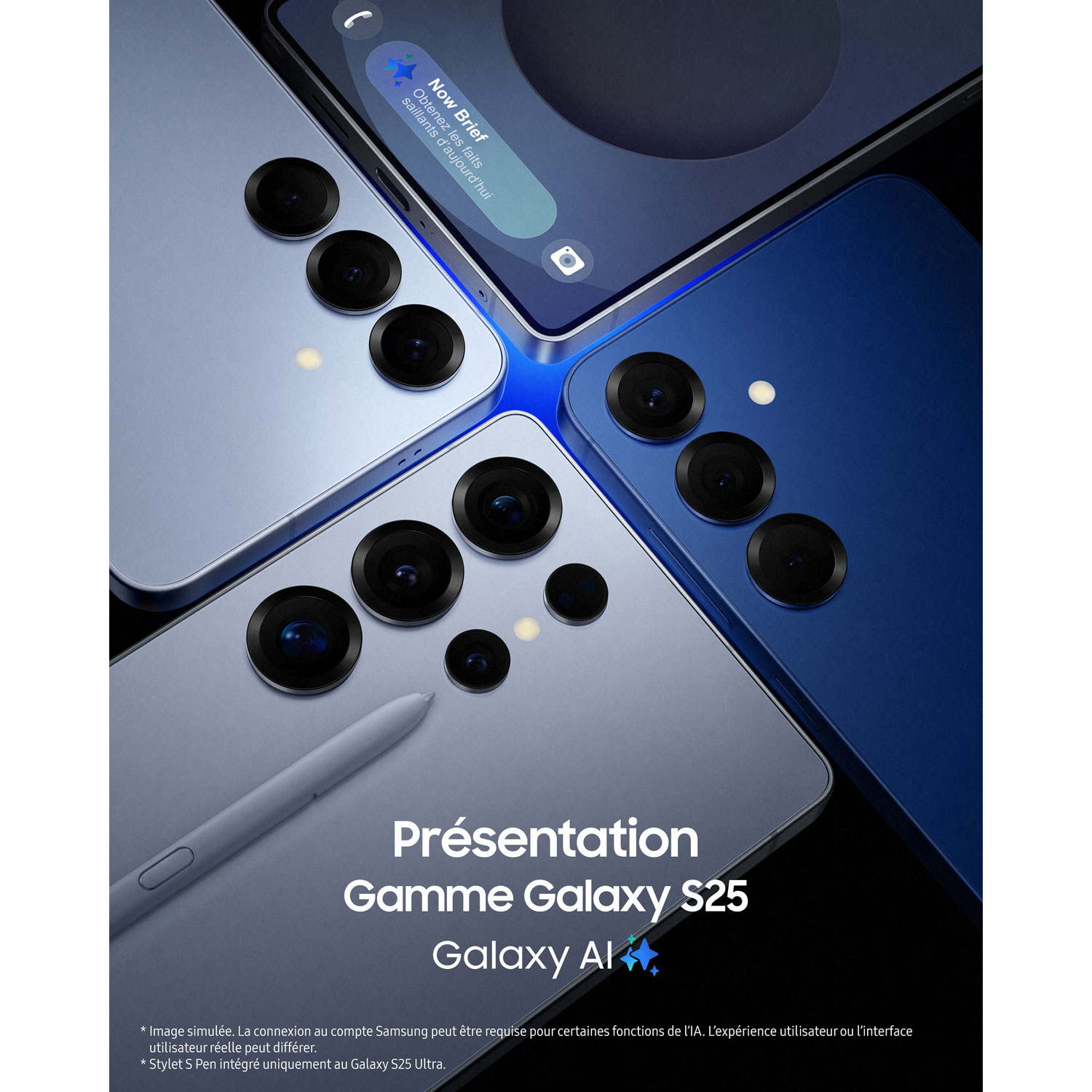 Galaxy S25 de 256 Go de Samsung - Bleu marine - Déverrouillé