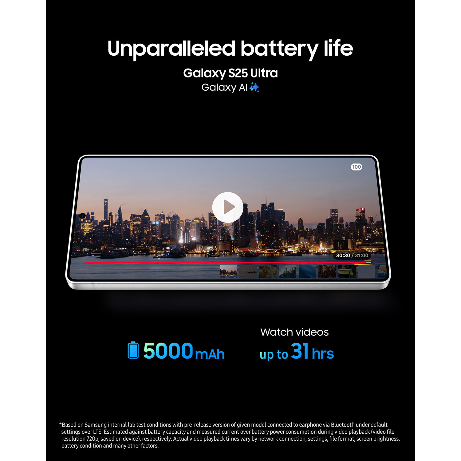 Galaxy S25+ de 256 Go de Samsung - Bleu glacial - Déverrouillé