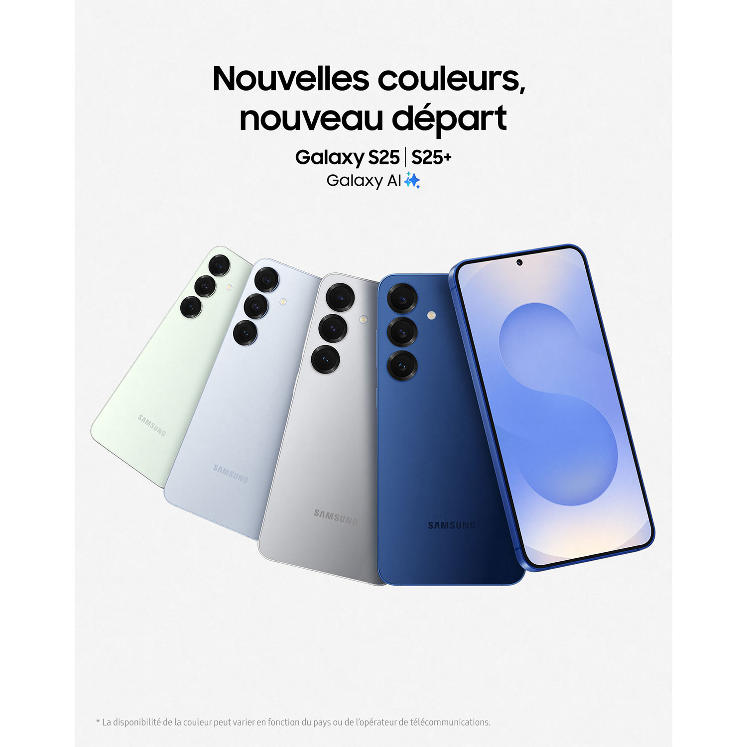 Galaxy S25+ de 256 Go de Samsung - Bleu glacial - Déverrouillé