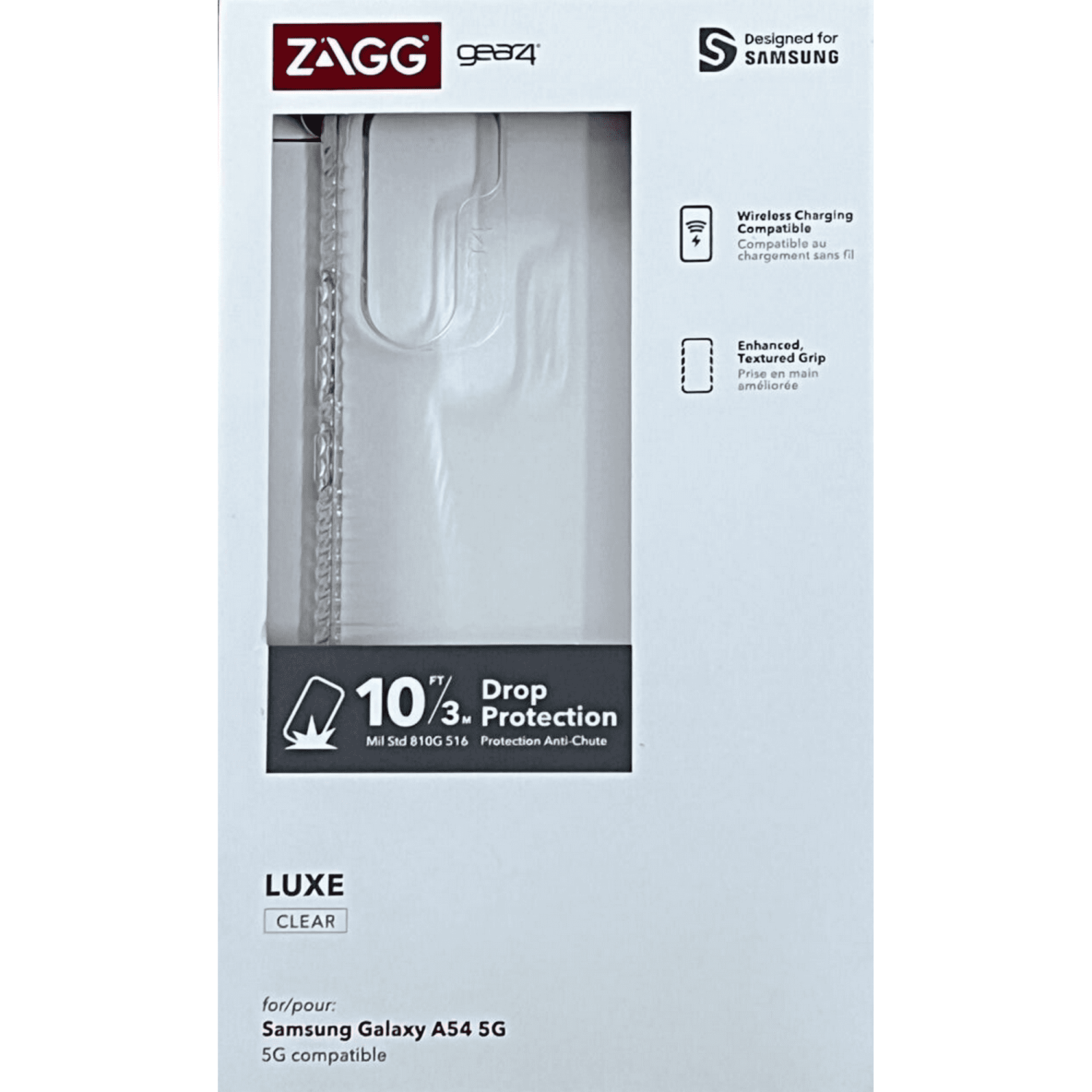 ZAGG Gear4 Clear Luxe Case for Samsung Galaxy A54 5G
