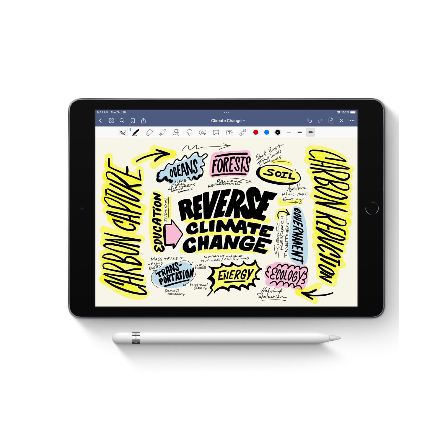 Open Box - Apple MQLY3AM/A Apple Pencil with USB-C to Apple Pencil Adapter