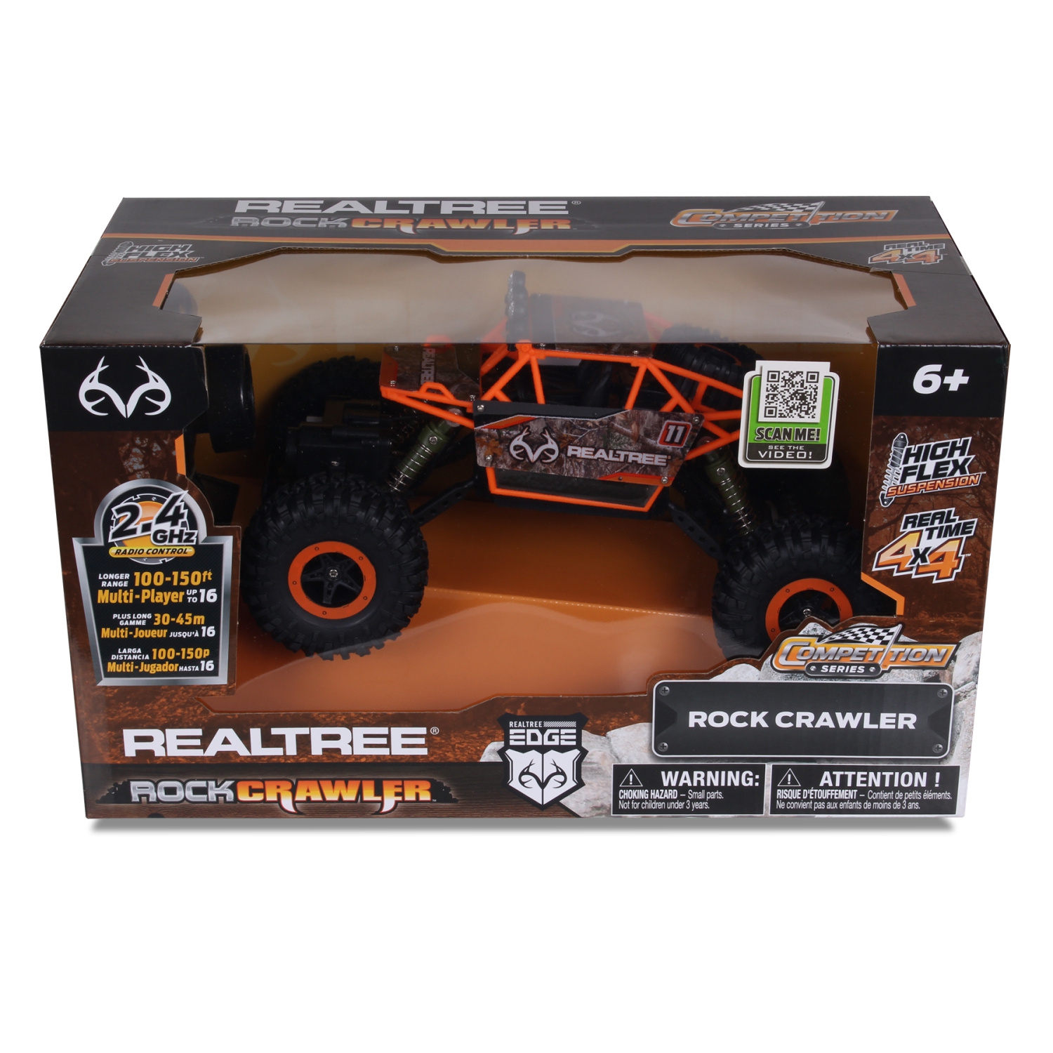 NKOK Dodge Charger Red & RealTree RC Rock Crawler Orange Bundle