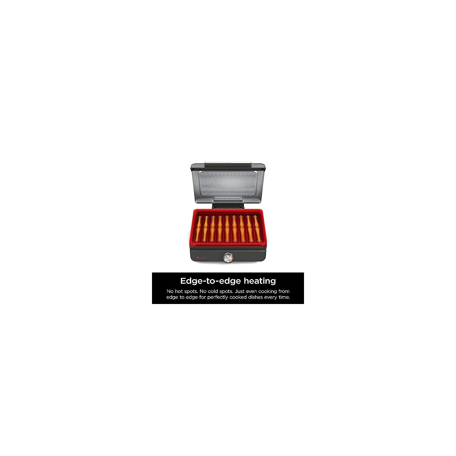 (Refurbished Excellent) - Ninja Sizzle Smokeless Indoor Grill & Griddle