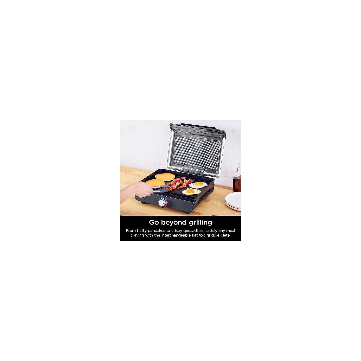 (Refurbished Excellent) - Ninja Sizzle Smokeless Indoor Grill & Griddle