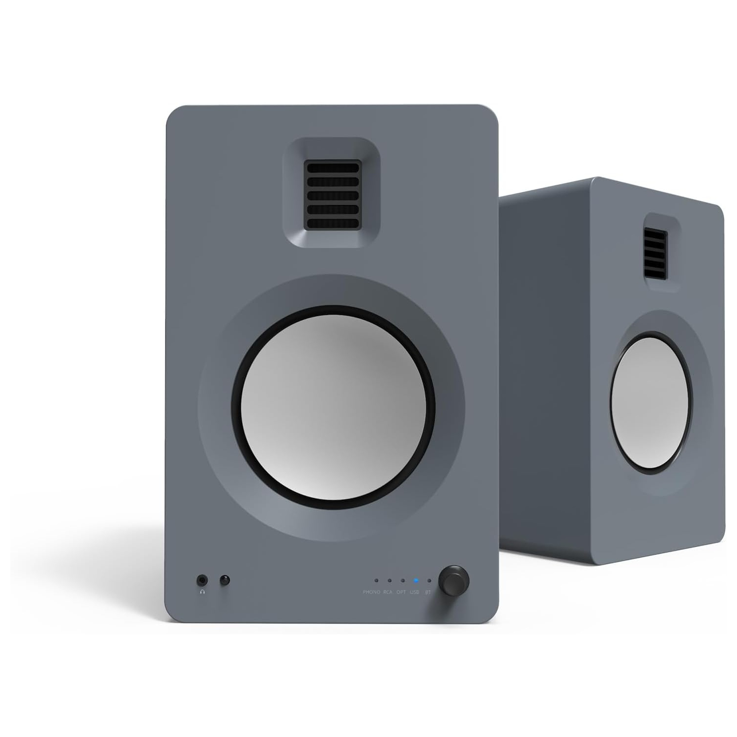 Kanto TUK Powered Bookshelf Speakers w/ Built-in USB DAC, Dedicated RCA w/ Phono Pre-amp, Bluetooth, AMT Tweeter & 5.25" Aluminum Driver