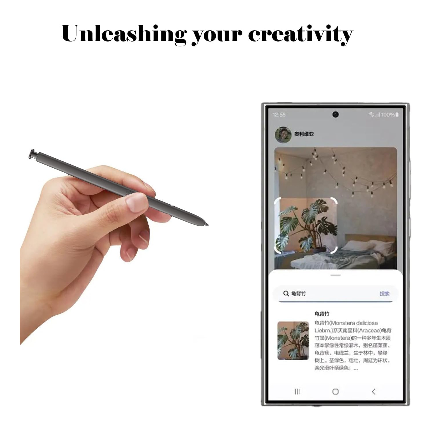 Galaxy S24 Ultra S Pen Replacement for Samsung Galaxy S24 Ultra Stylus Pen NoBluetooth S Pen Stylus Replacement S24 Ultra All Version Touch Pen(Dark