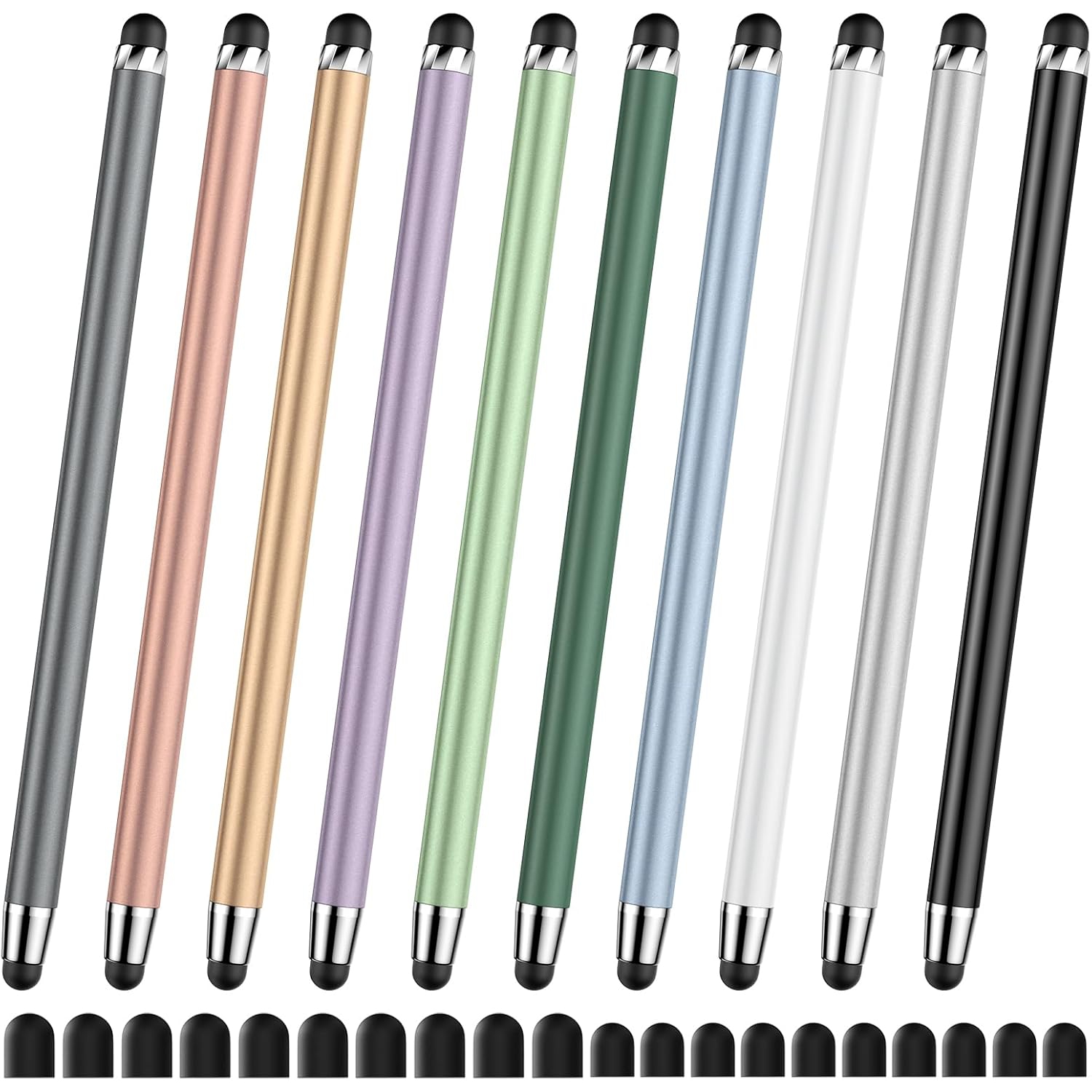 D 10 PCS Capacitive Stylus Pens for iPad, High Sensitivity & Precision, Suitable for All Touch Screens of iPhone/iPad/Android Tablets