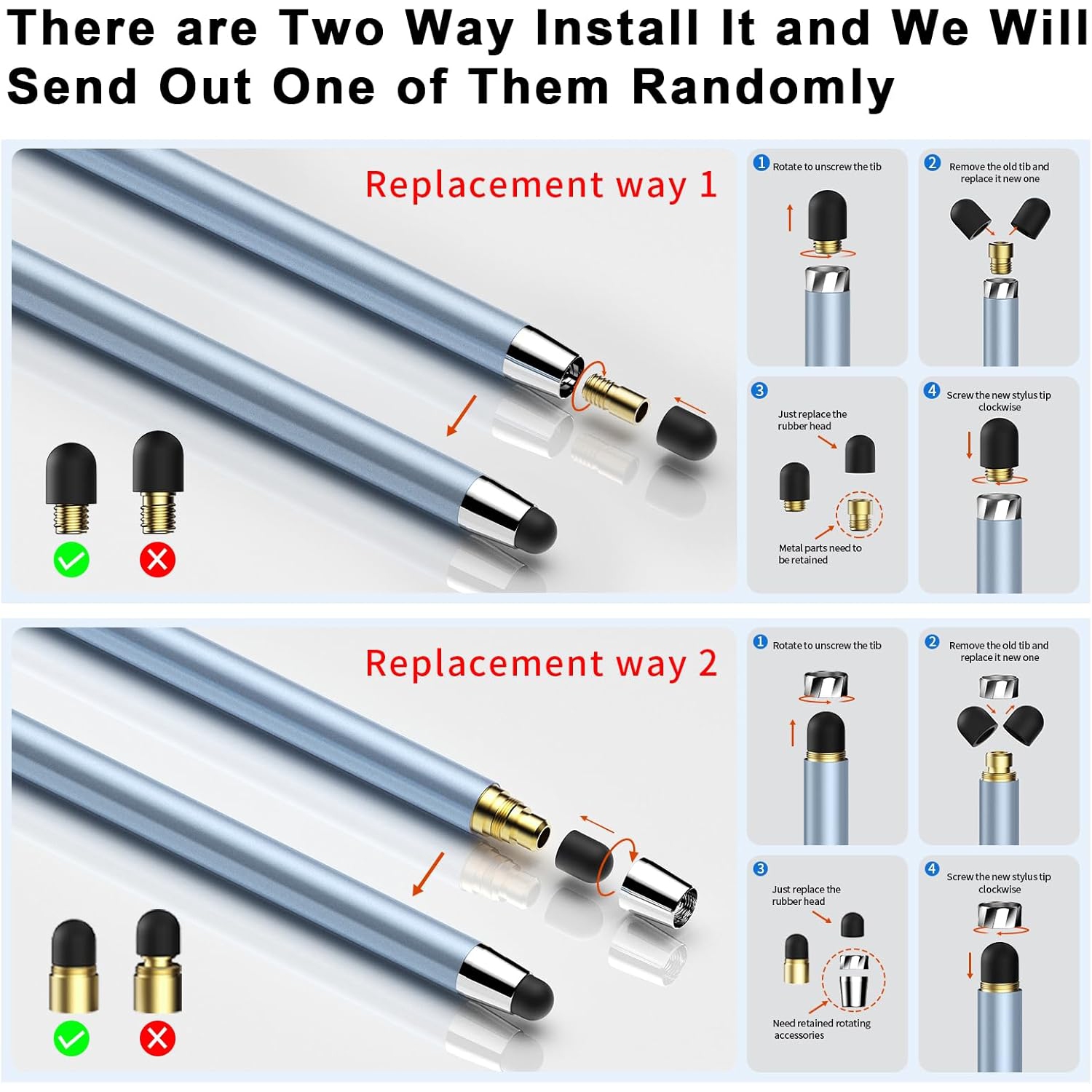 D 10 PCS Capacitive Stylus Pens for iPad, High Sensitivity & Precision, Suitable for All Touch Screens of iPhone/iPad/Android Tablets