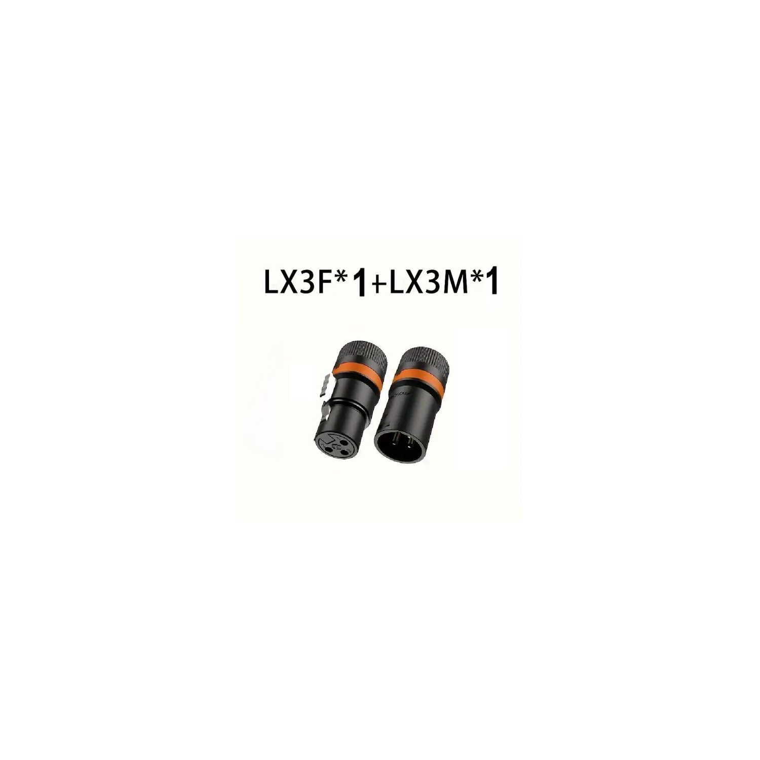 XLR Adapter, 1-Pair XLR Male to Male & XLR Female to Female 3PIN Adapter, Compatible with Mixer, Microphone, Power