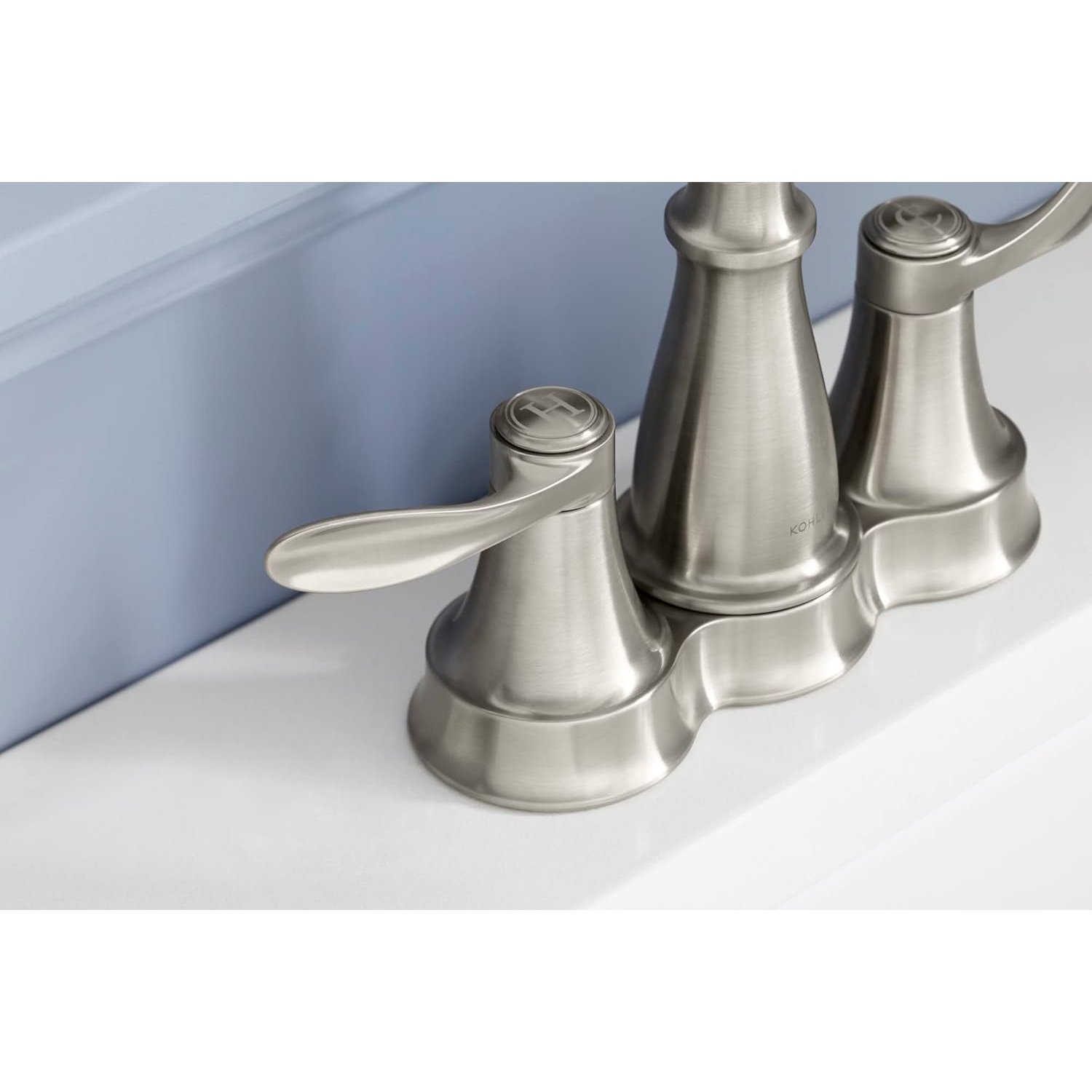 Kohler – Robinet d'évier de salle de bain à centre BELLERA® 27378-4N-2BZ, 0,5 gal/min, bronze huilé