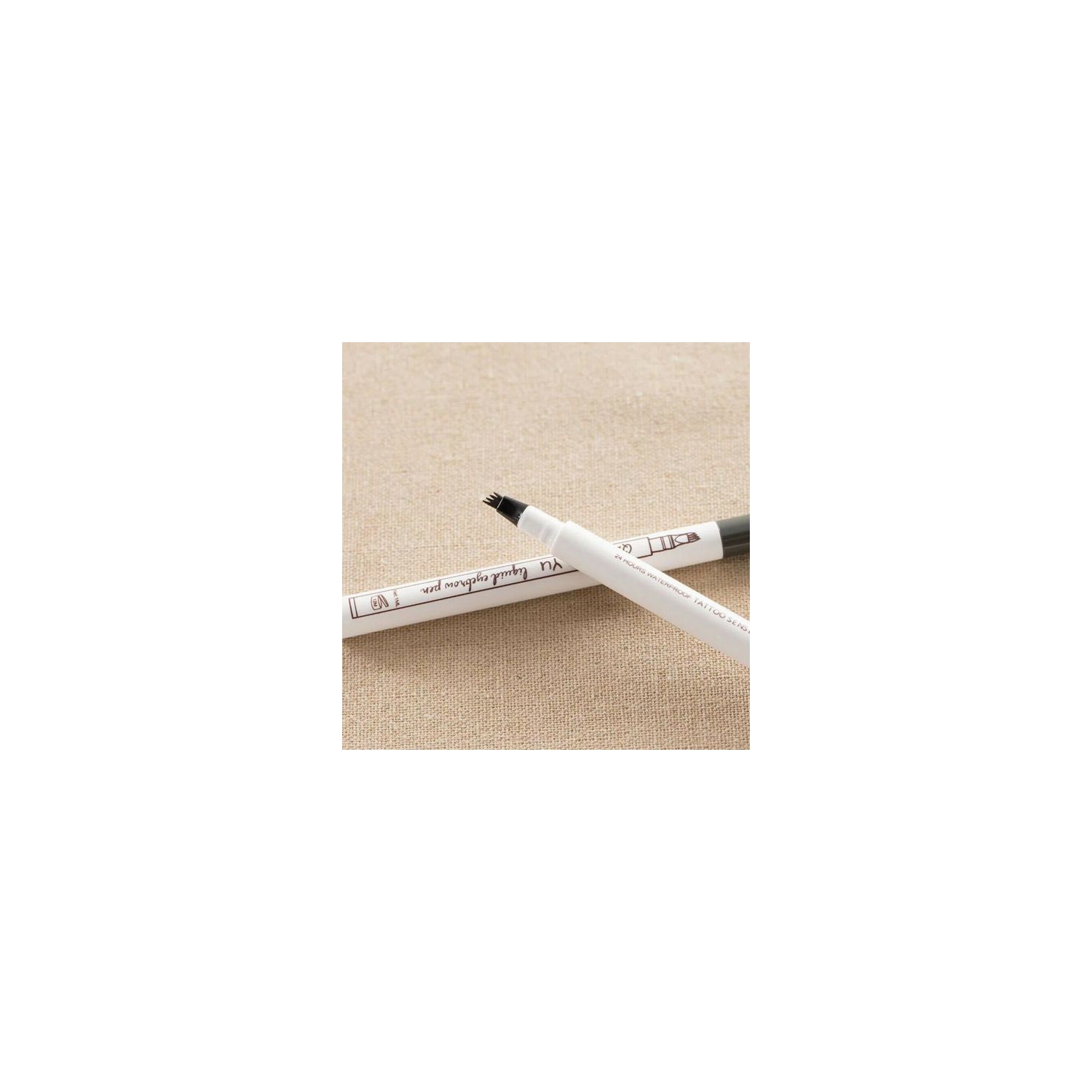 NEW Waterproof Eyebrow Pen Tattoo Micro blading 4 Fork Tip 3D Makeup Ink Pencil