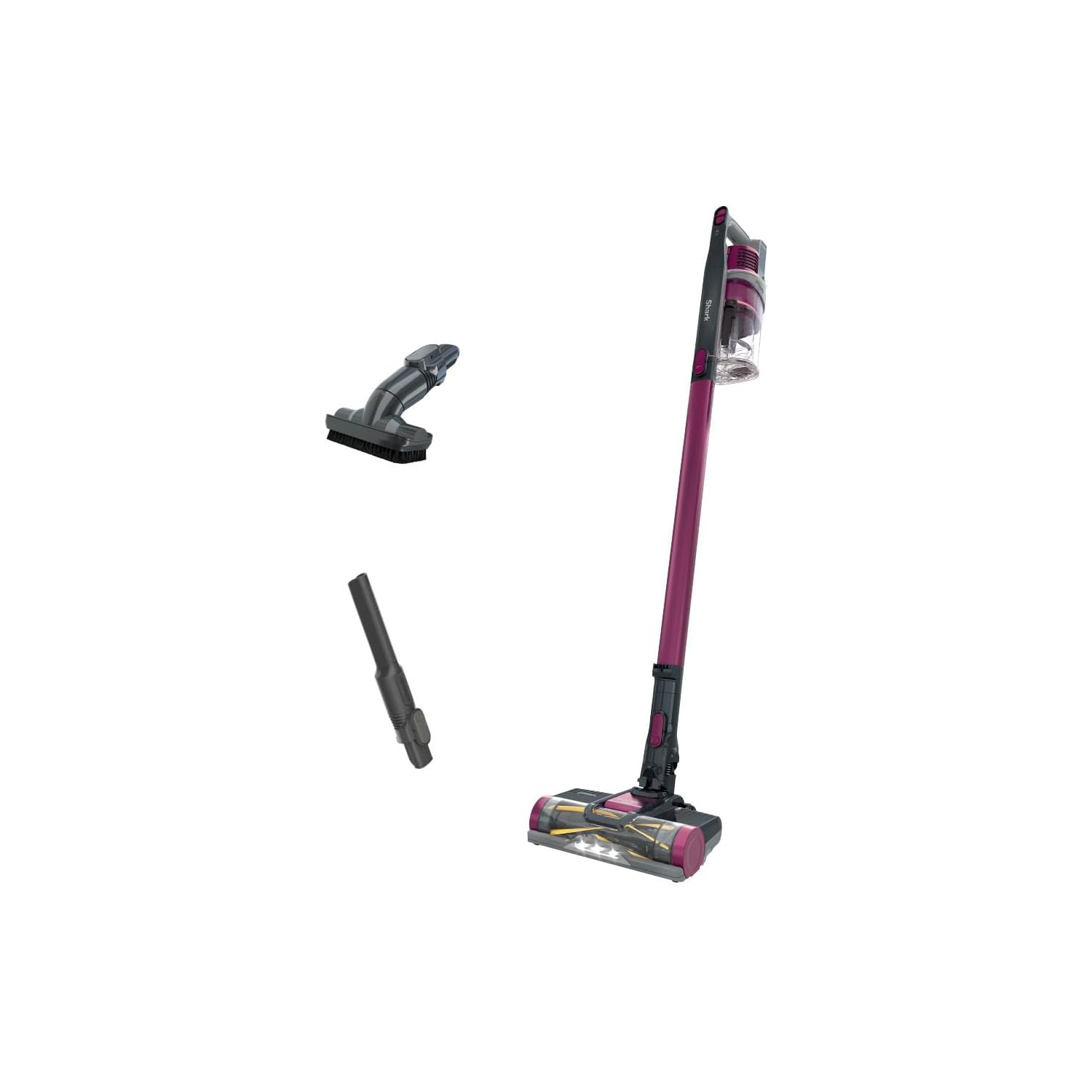 Shark Rocket Pet Pro IZ162HC avec rouleau-brosse autonettoyant, filtre HEPA Aspirateur-balai léger sans fil, 7.5&nbsp;lb, magenta