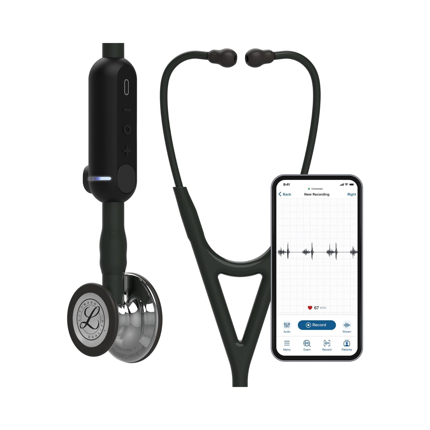 Stéthoscope numérique Littmann CORE de 3&nbsp;M, notre stéthoscope le plus avancé à ce jour, amplification jusqu'à 40x*, suppression active du bruit