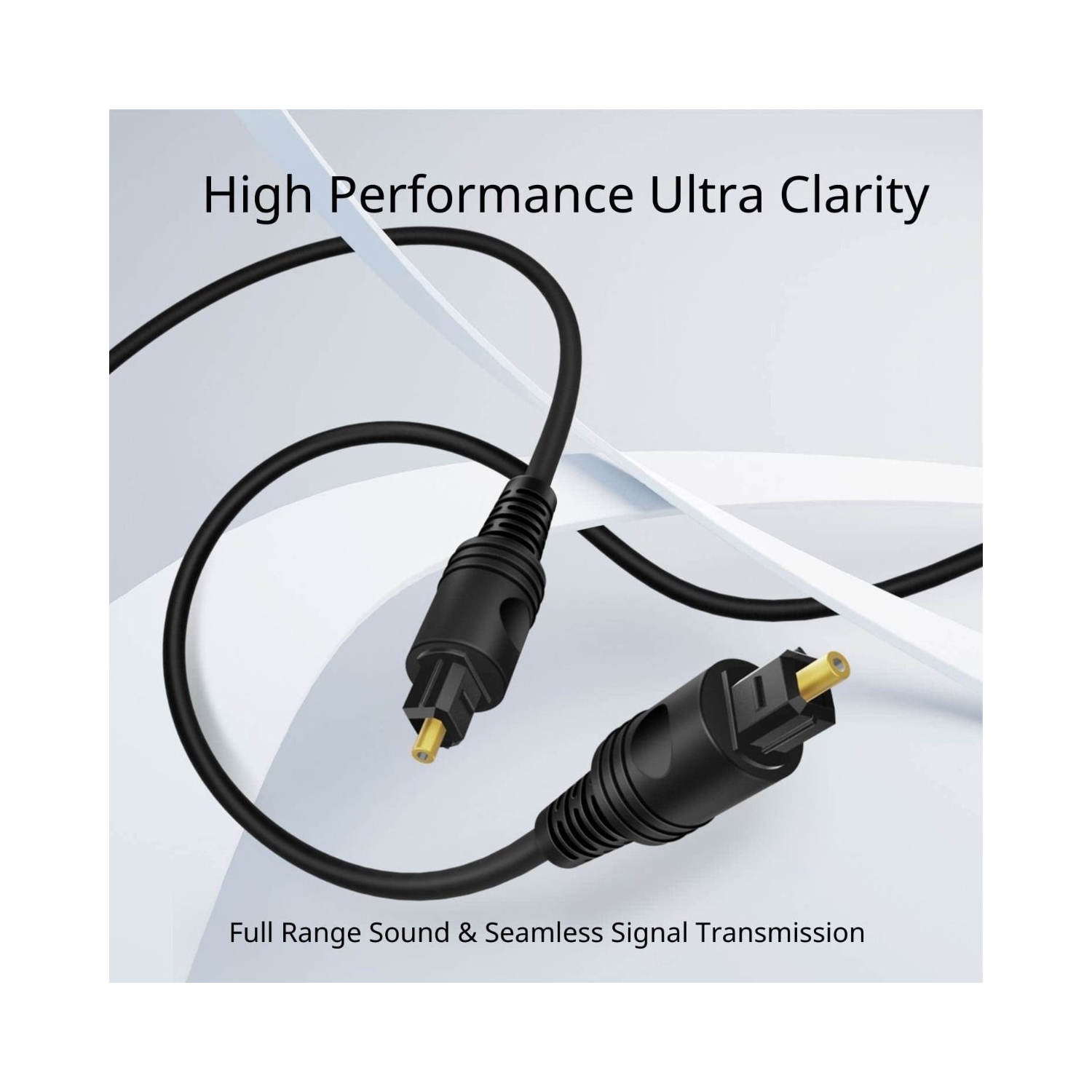 Câble audio optique numérique Toslink vers Toslink numérique fibre optique pour un son clair, complet et riche de -5 pi