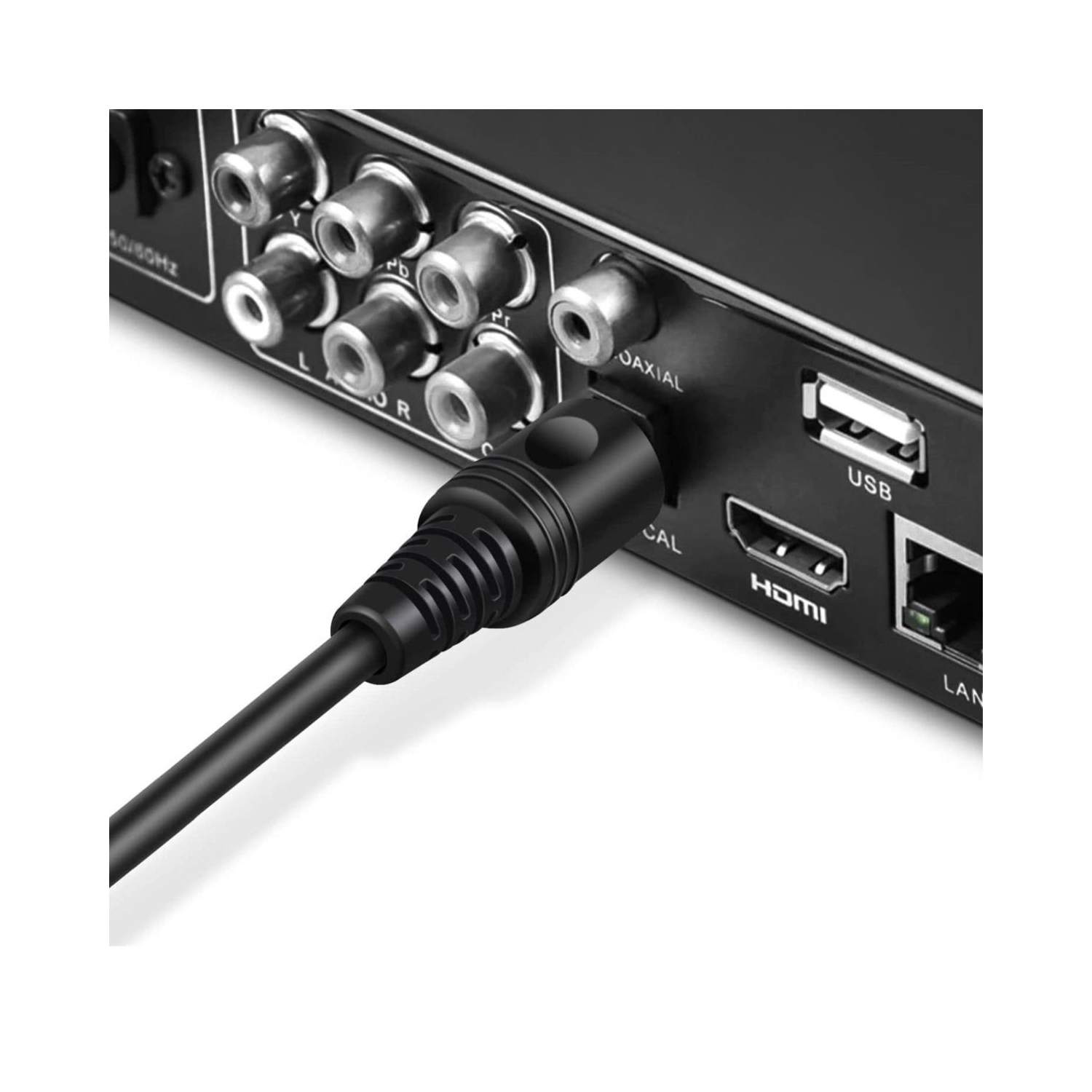 Câble audio optique numérique Toslink vers Toslink numérique fibre optique pour un son clair, complet et riche de -5 pi