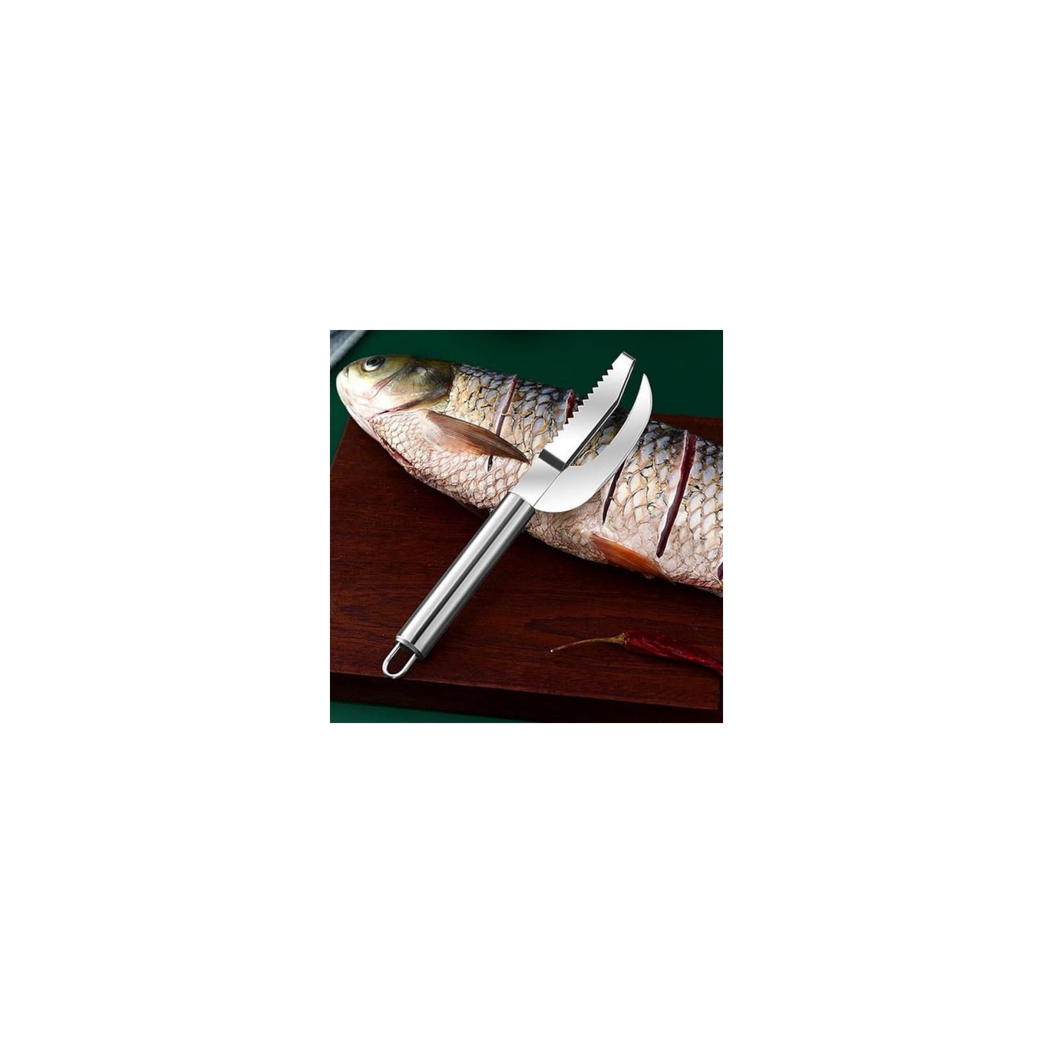 Premium 3-in-1 Stainless Steel Fish Maw Knife - Stainless steel 3 in 1 fish maw knife