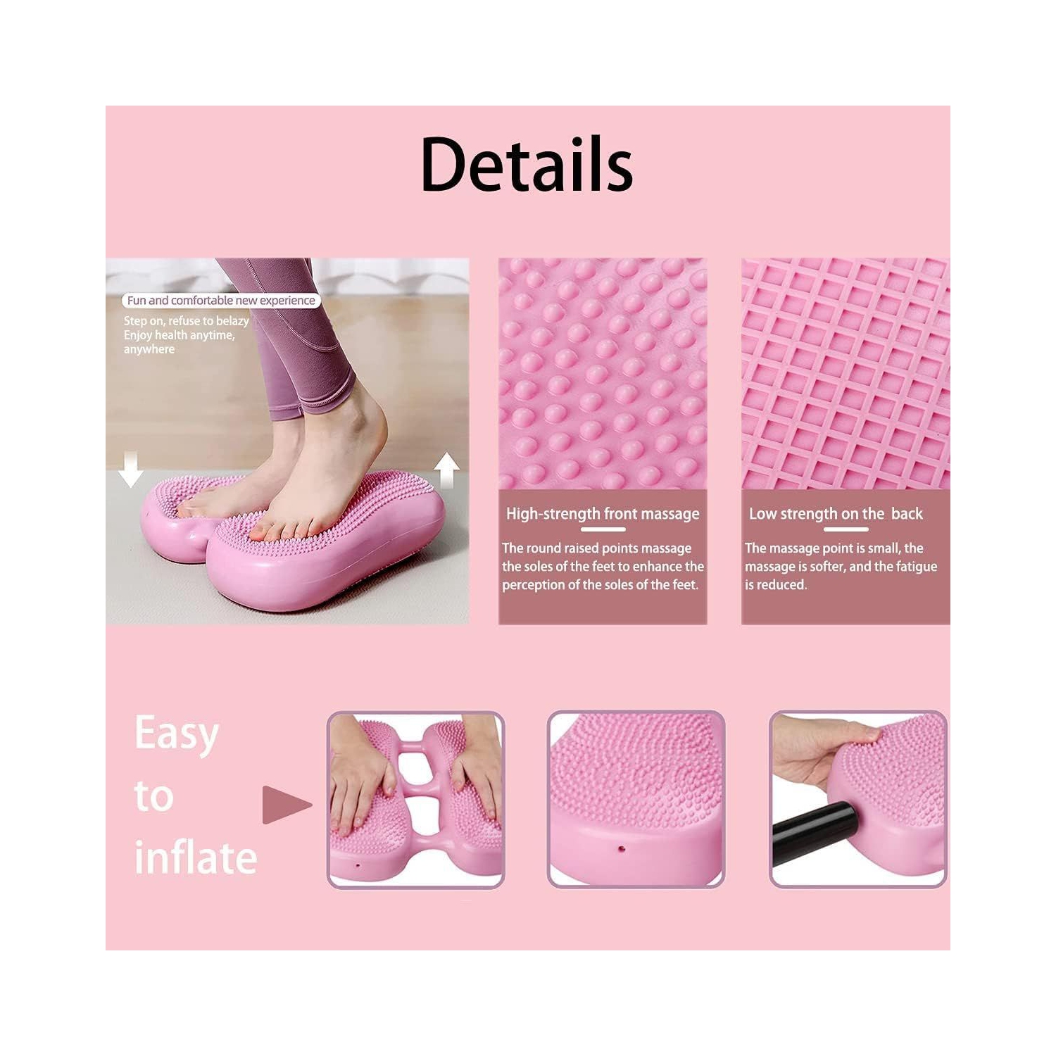 Coussin d'équilibre gonflable multifonctionnel pour renforcer le tronc et entraîner l'équilibre