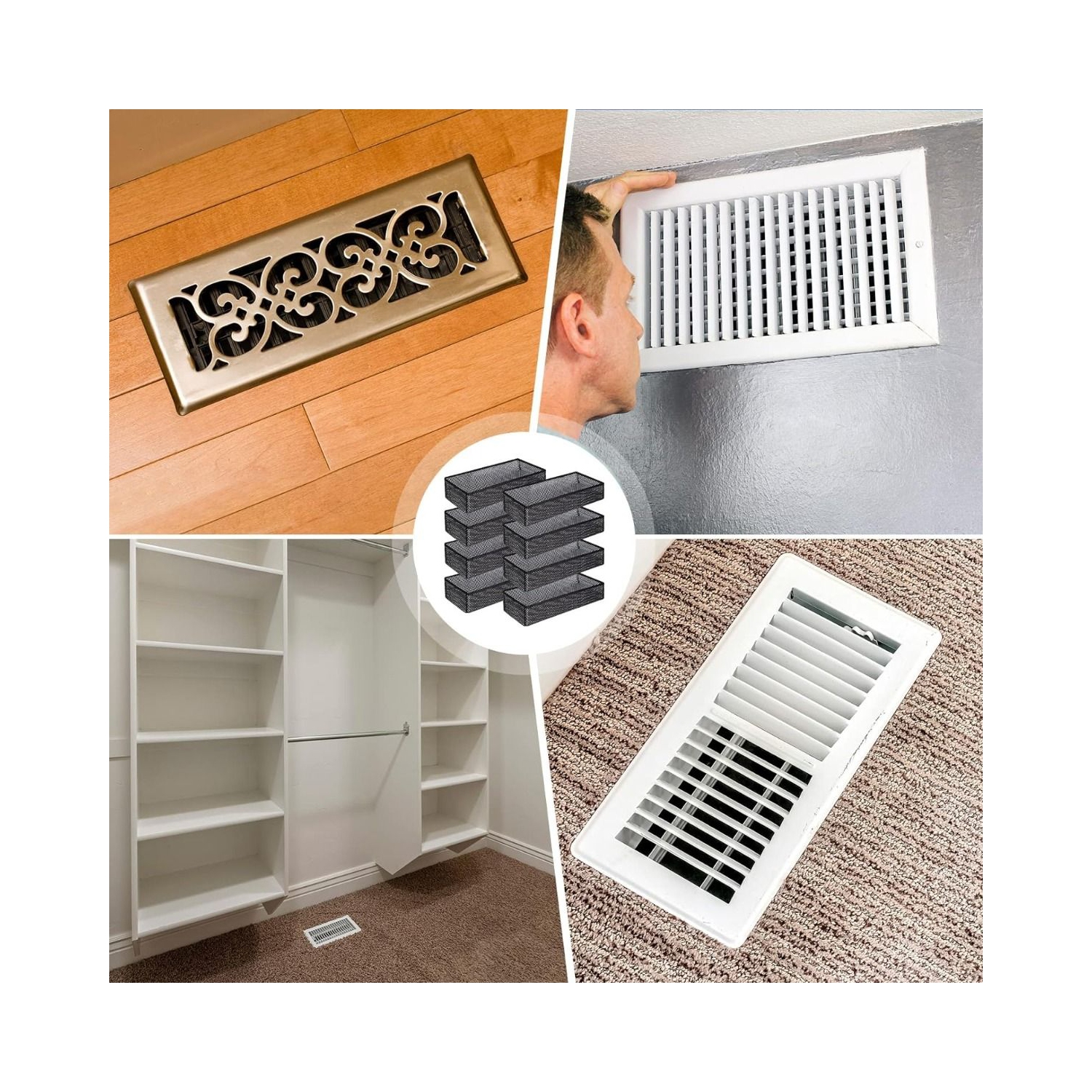 Floor Register Filters: Trap Dust, Debris, and Allergens from HVAC System
