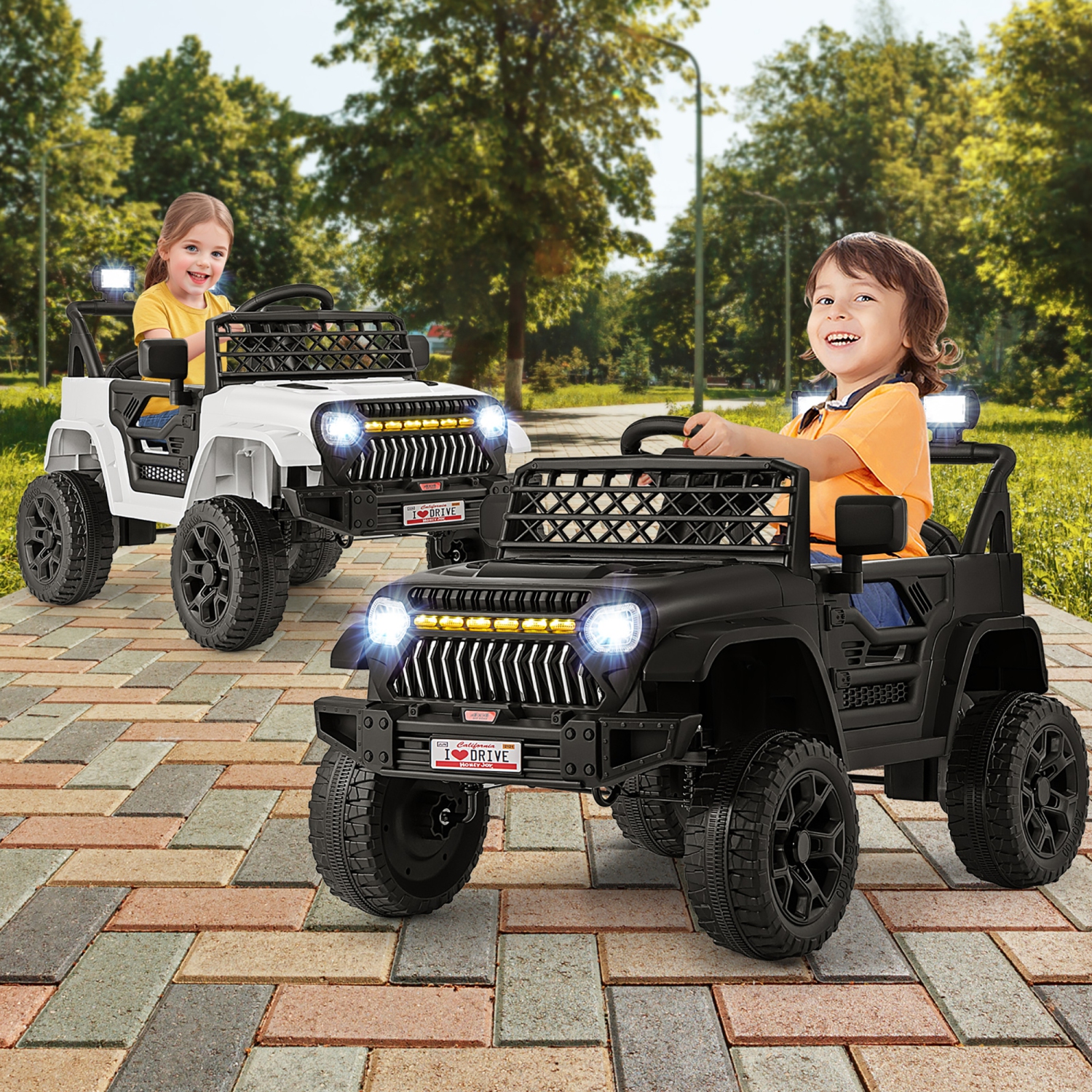 Gymax 12V Kids Ride on Truck Car Battery Powered Toddler Electric Vehicle w/ 3 Speeds