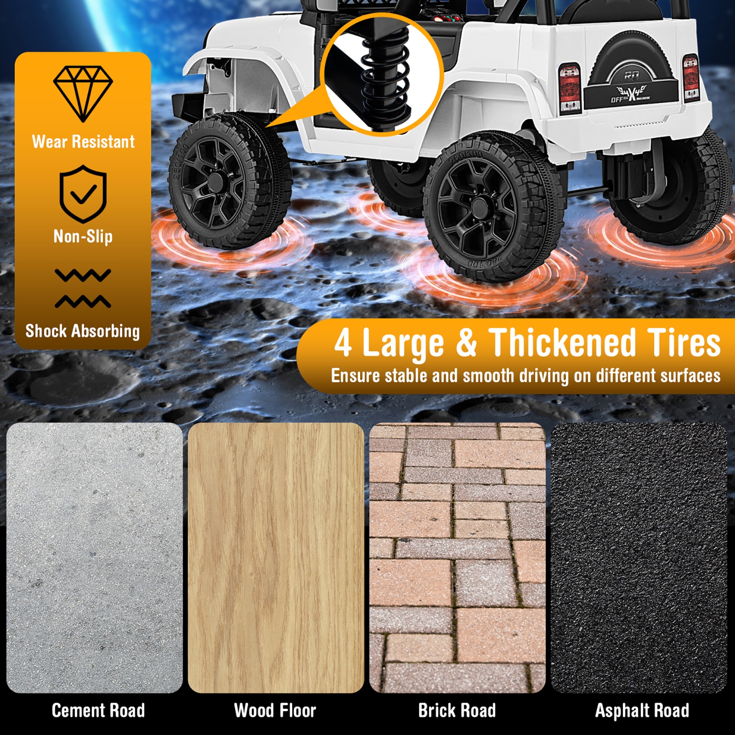 Gymax 12V Kids Ride on Truck Car Battery Powered Toddler Electric Vehicle w/ 3 Speeds