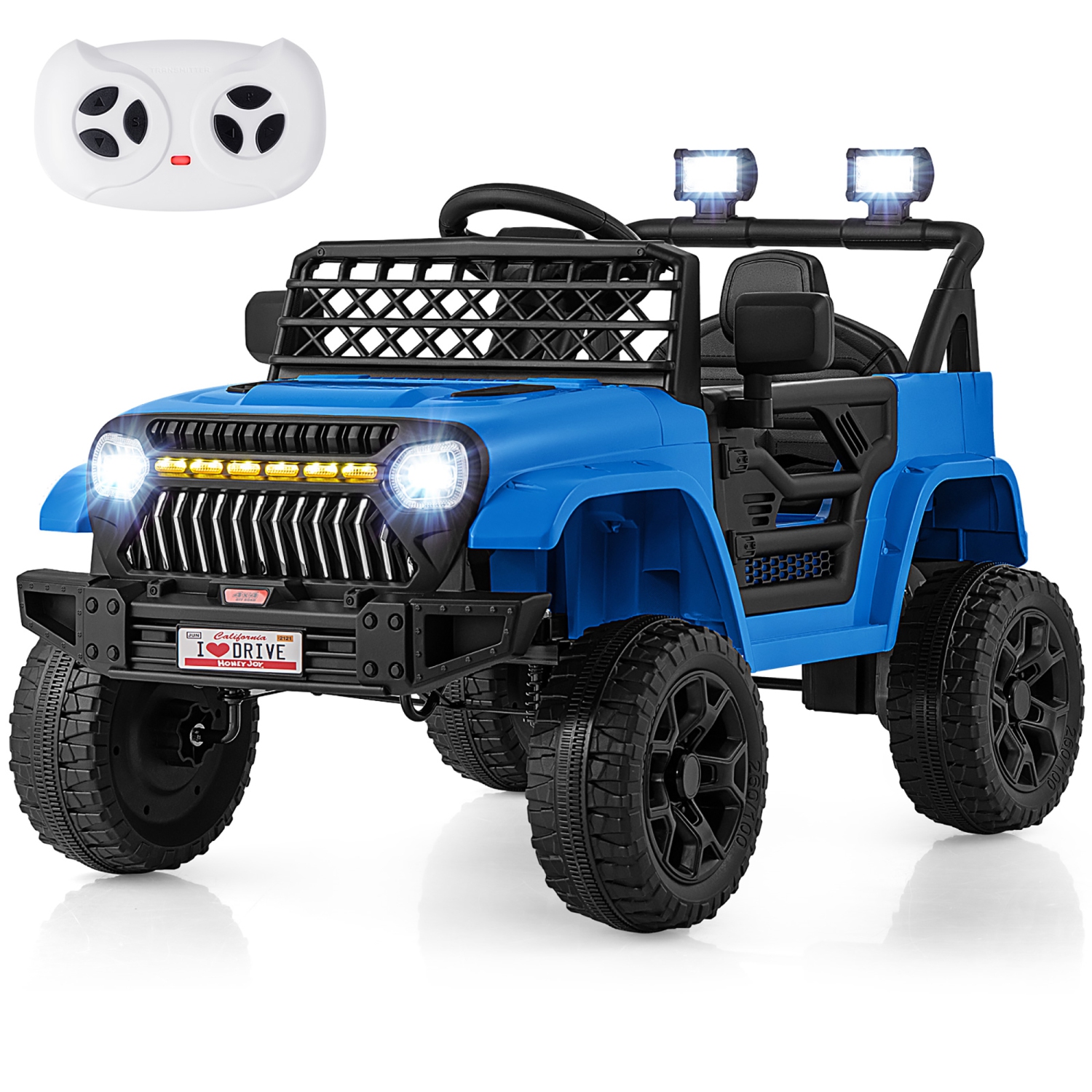 Gymax 12V Kids Ride on Truck Car Battery Powered Toddler Electric Vehicle w/ 3 Speeds