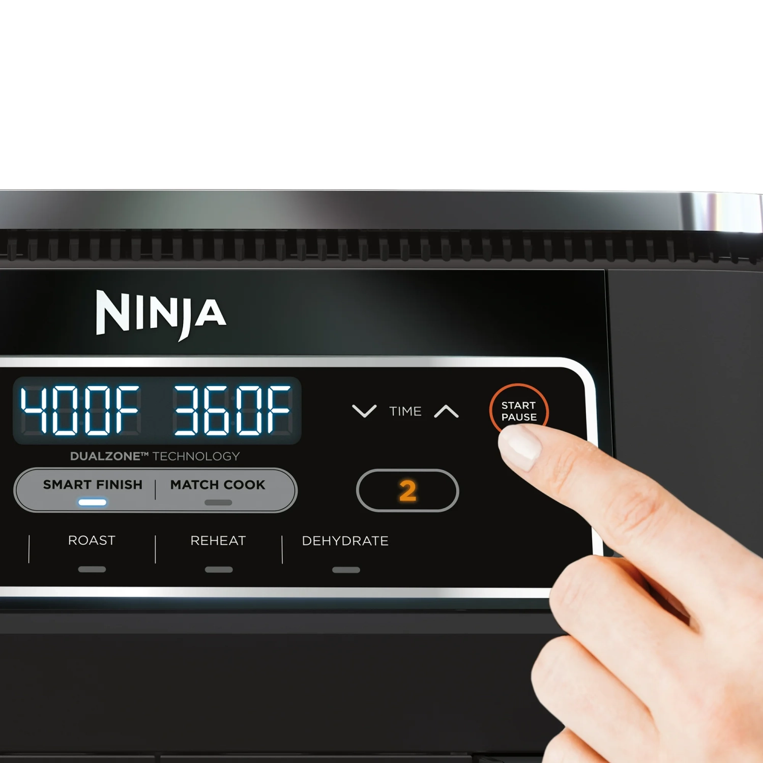 (Remis à neuf Très bon état) - Friteuse à air chaud 4-en-1, 8 pintes, 2 paniers Ninja Foodi avec technologie Dualzone™