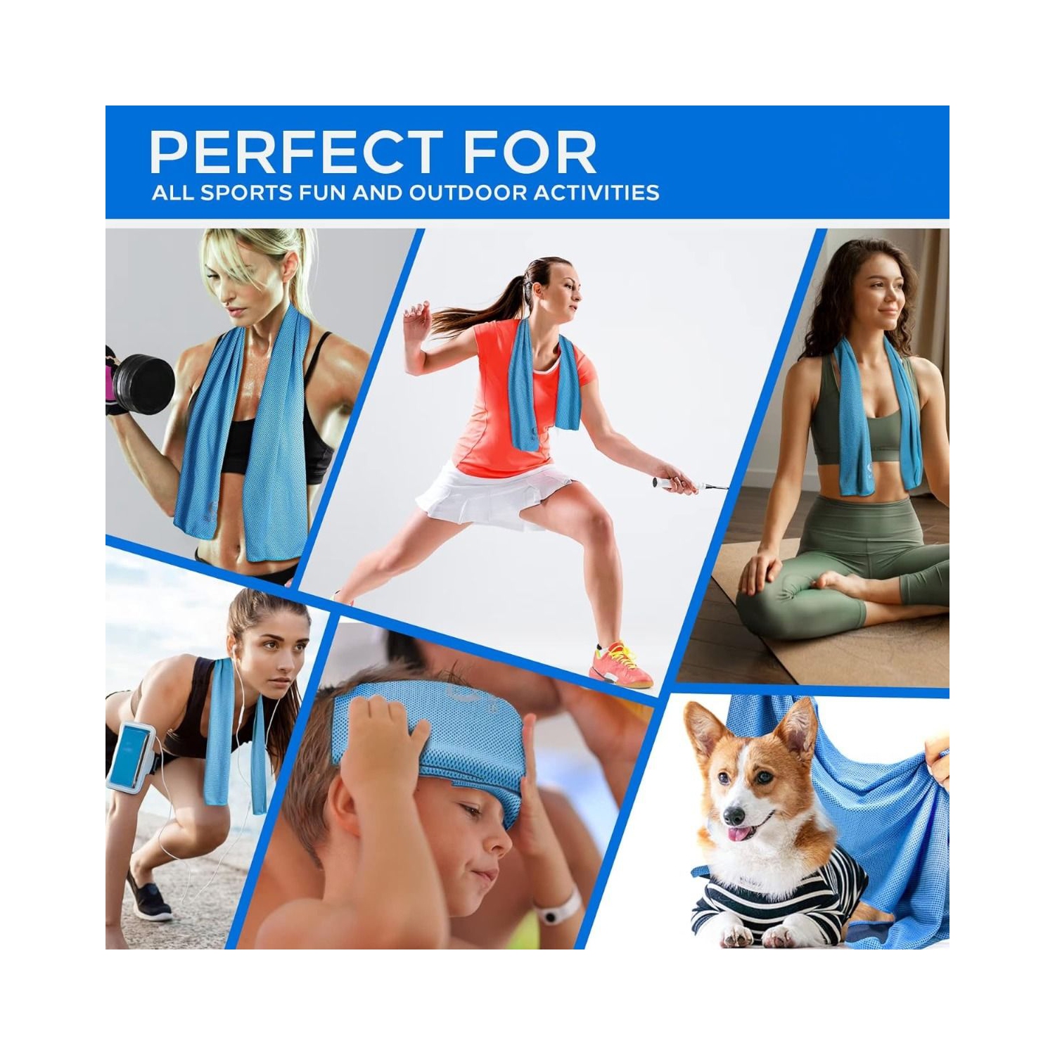 1PCS Towels for Outdoor Sports, Wiping with Sweat Towels, and Cooling Towels for Hot Weather Can Be Used for Sports and Travel