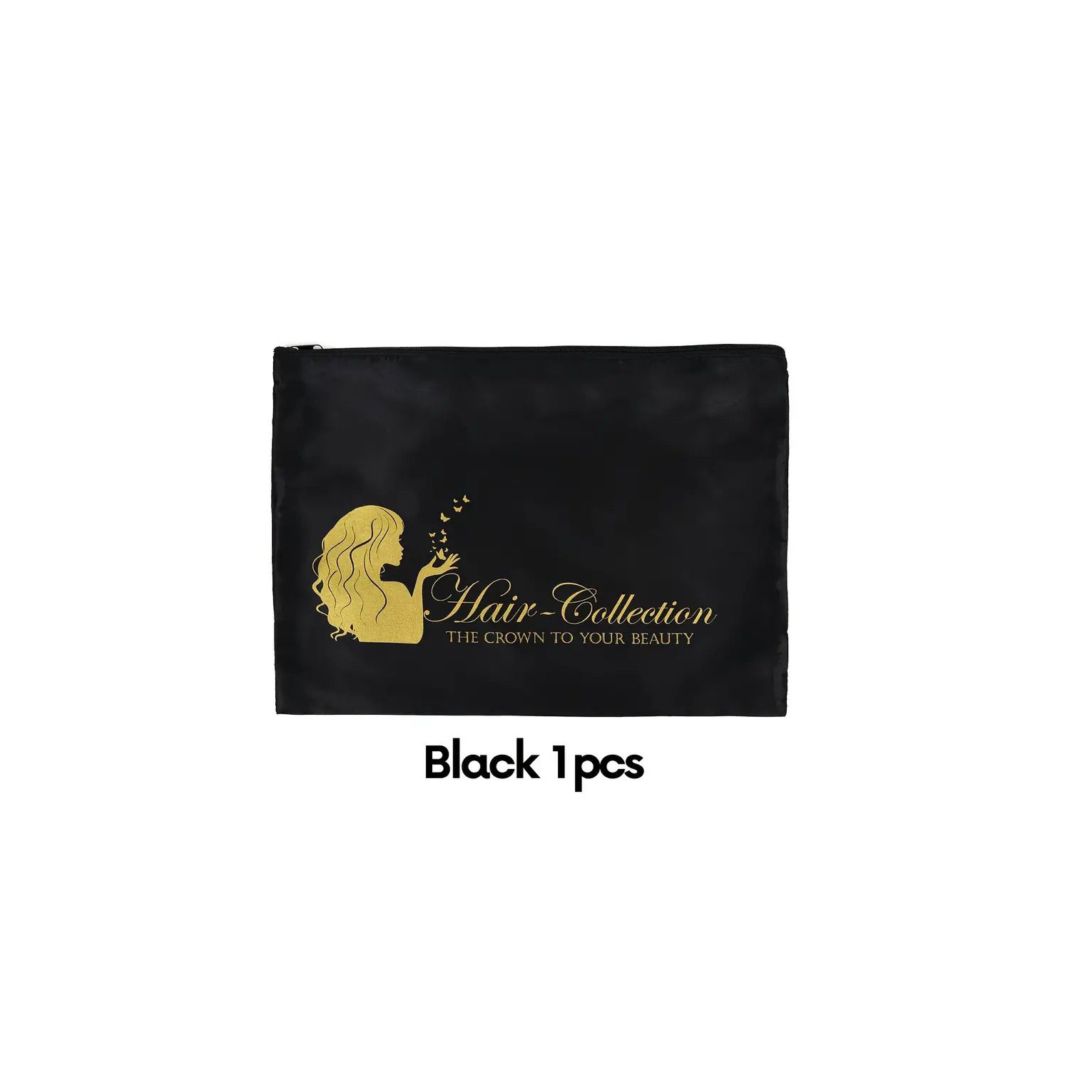 Satin Wig Storage Bag with Zipper: Protects Wigs from Dust, Damage, and Tangles