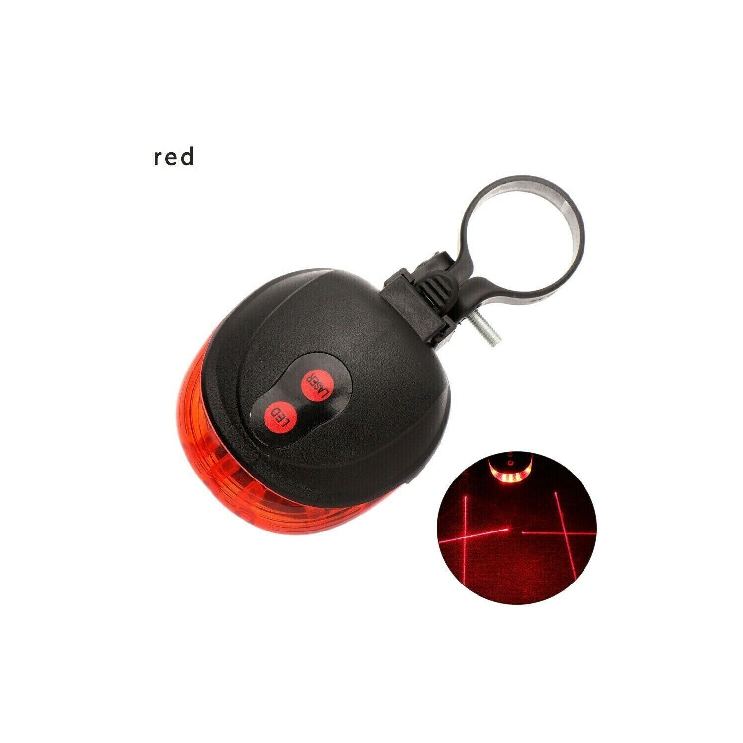 Feu arrière de vélo Feu arrière feu de freinage arrière montage facile LED Feu arrière de vélo Feux arrière rouge vif pour conduite de nuit - 1 pièces