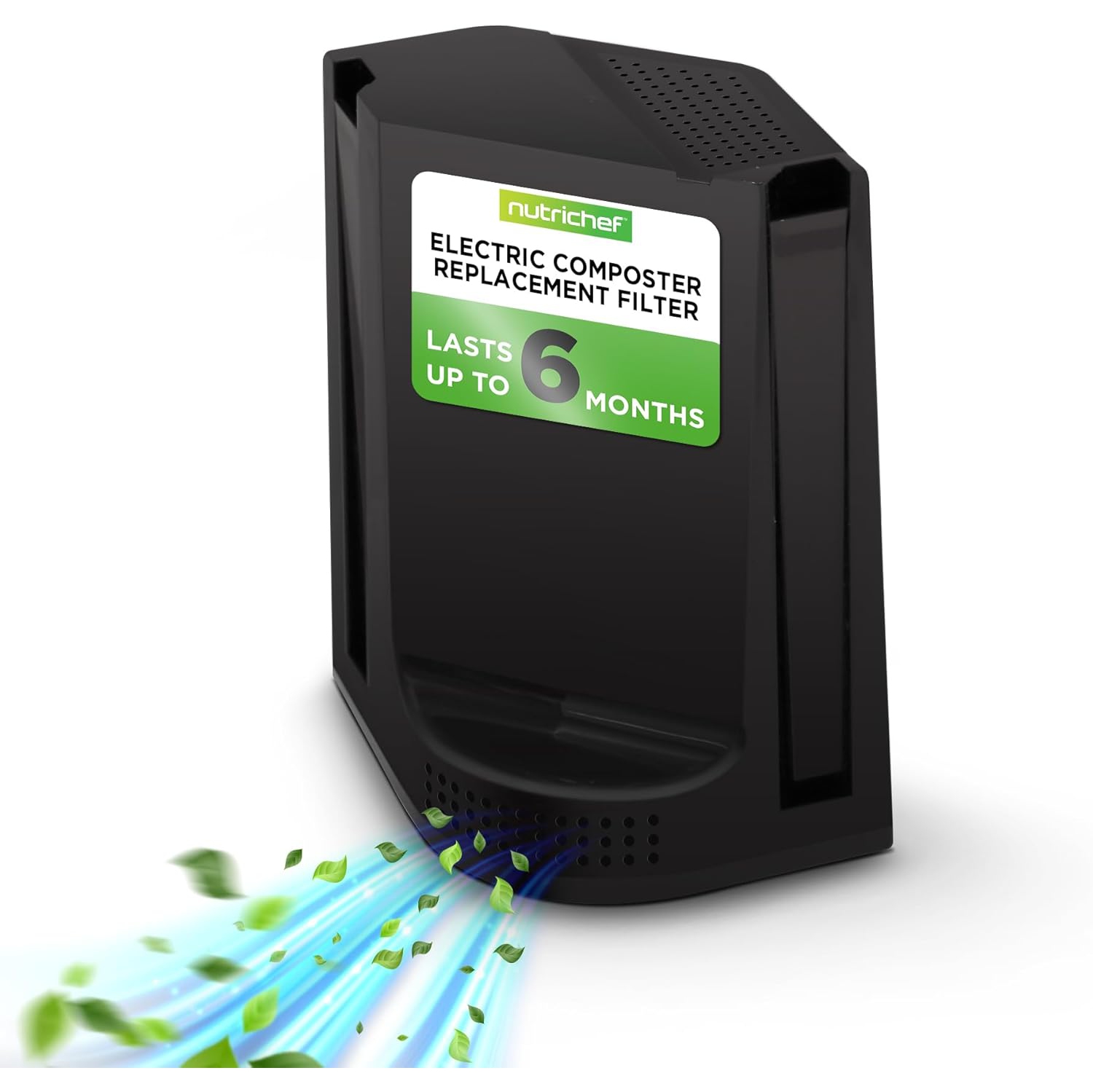 Filtre de rechange de Nutrichef - Remplacez votre filtre à compost électrique de Nutrichef | Remplacement optimal tous les 3-6 mois | Installation