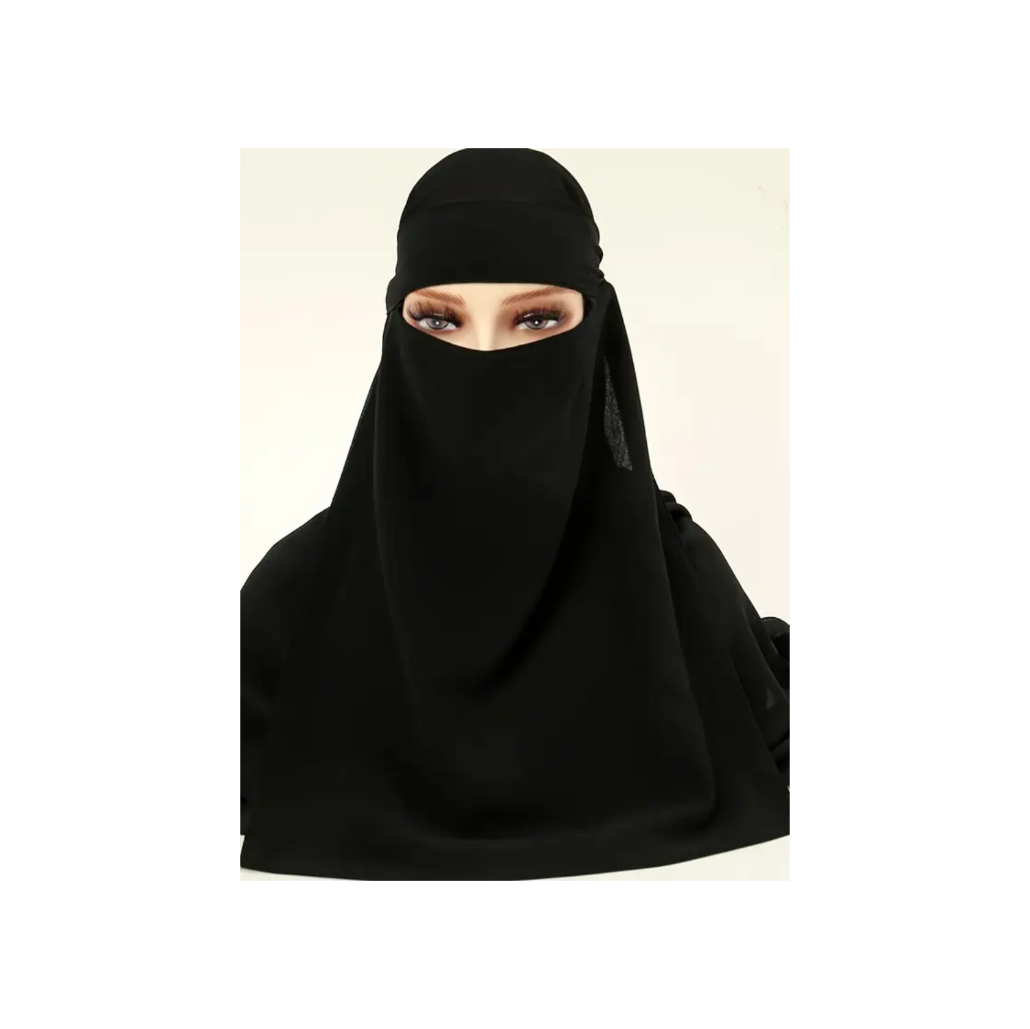 Écharpe en mousseline avec masque à lacets&nbsp;: Accessoire mode 2-en-1 avec masque à lacets intégré