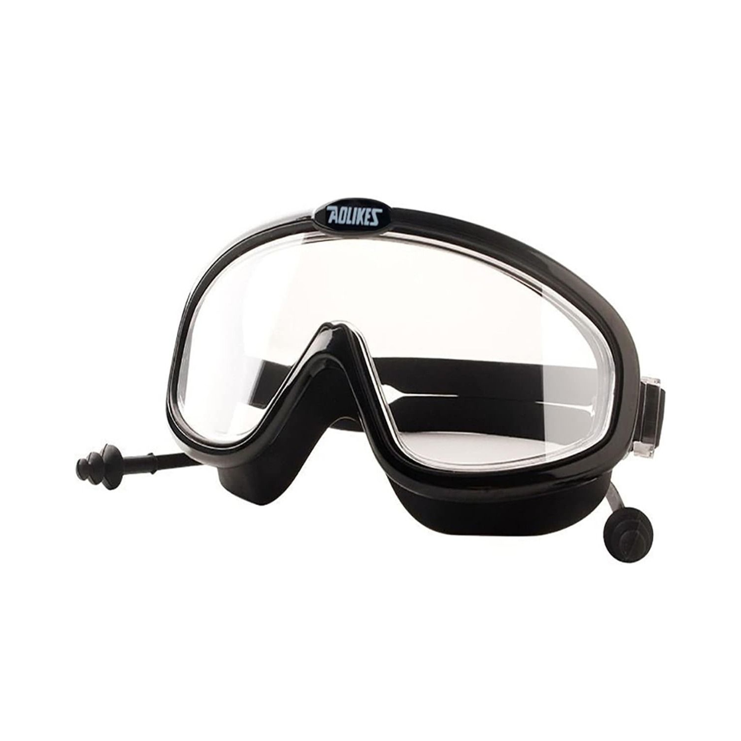 Lunettes de sécurité - Lunettes de natation antibuée, anti-égratignures pour hommes et femmes - NOIR