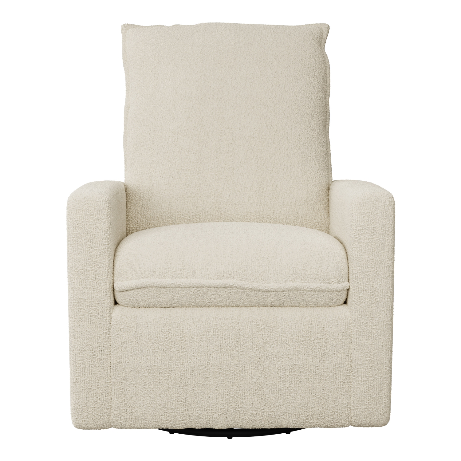 Fauteuil bouclé inclinable blanc de CorLiving, fauteuil inclinable moderne pour salon, chambre à coucher