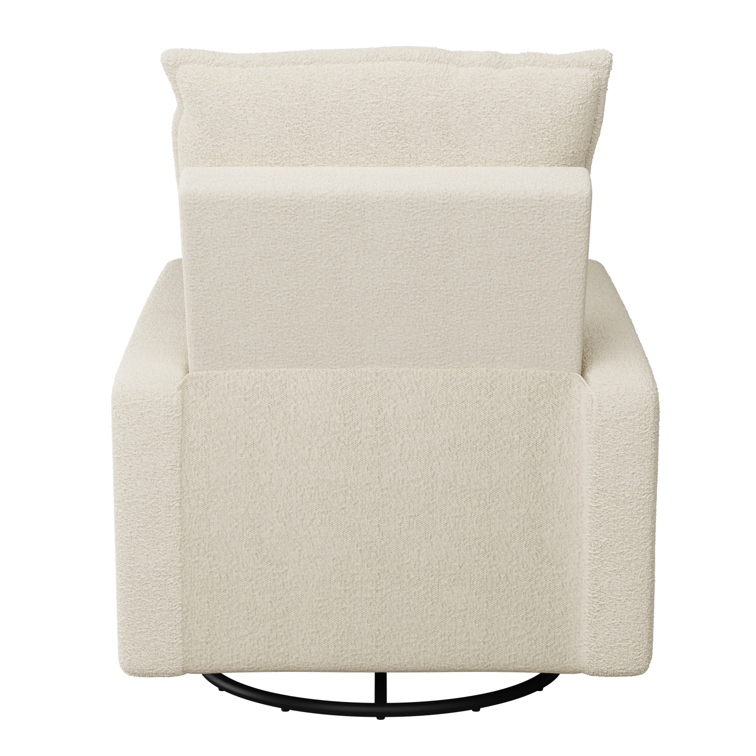 Fauteuil bouclé inclinable blanc de CorLiving, fauteuil inclinable moderne pour salon, chambre à coucher