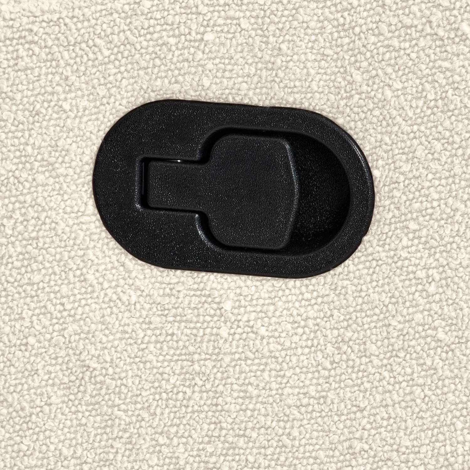 Fauteuil bouclé inclinable blanc de CorLiving, fauteuil inclinable moderne pour salon, chambre à coucher