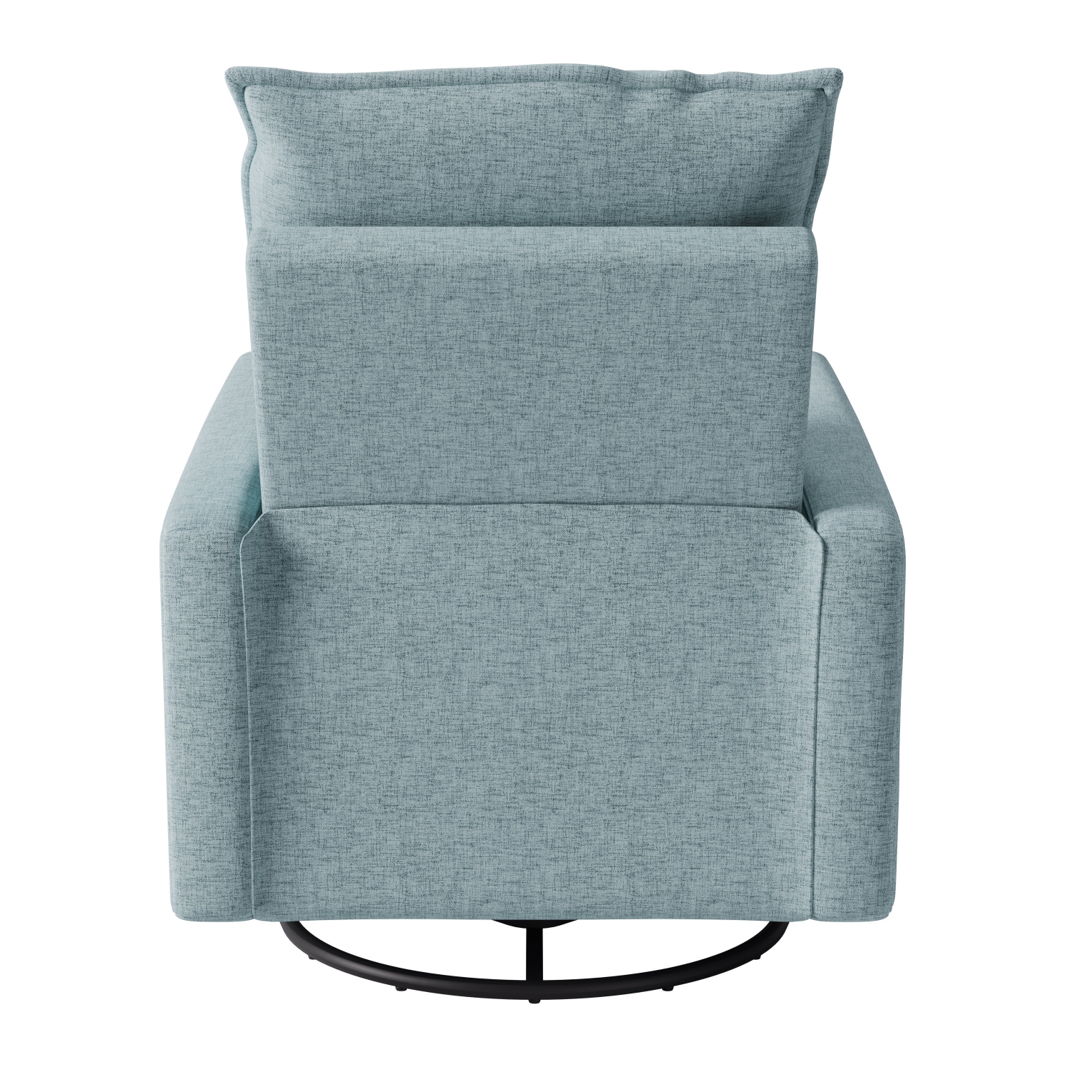 CorLiving Upholstered Light Blue Glider Recliner Chair, Modern Recliner Chair for Living Room, Bedroom