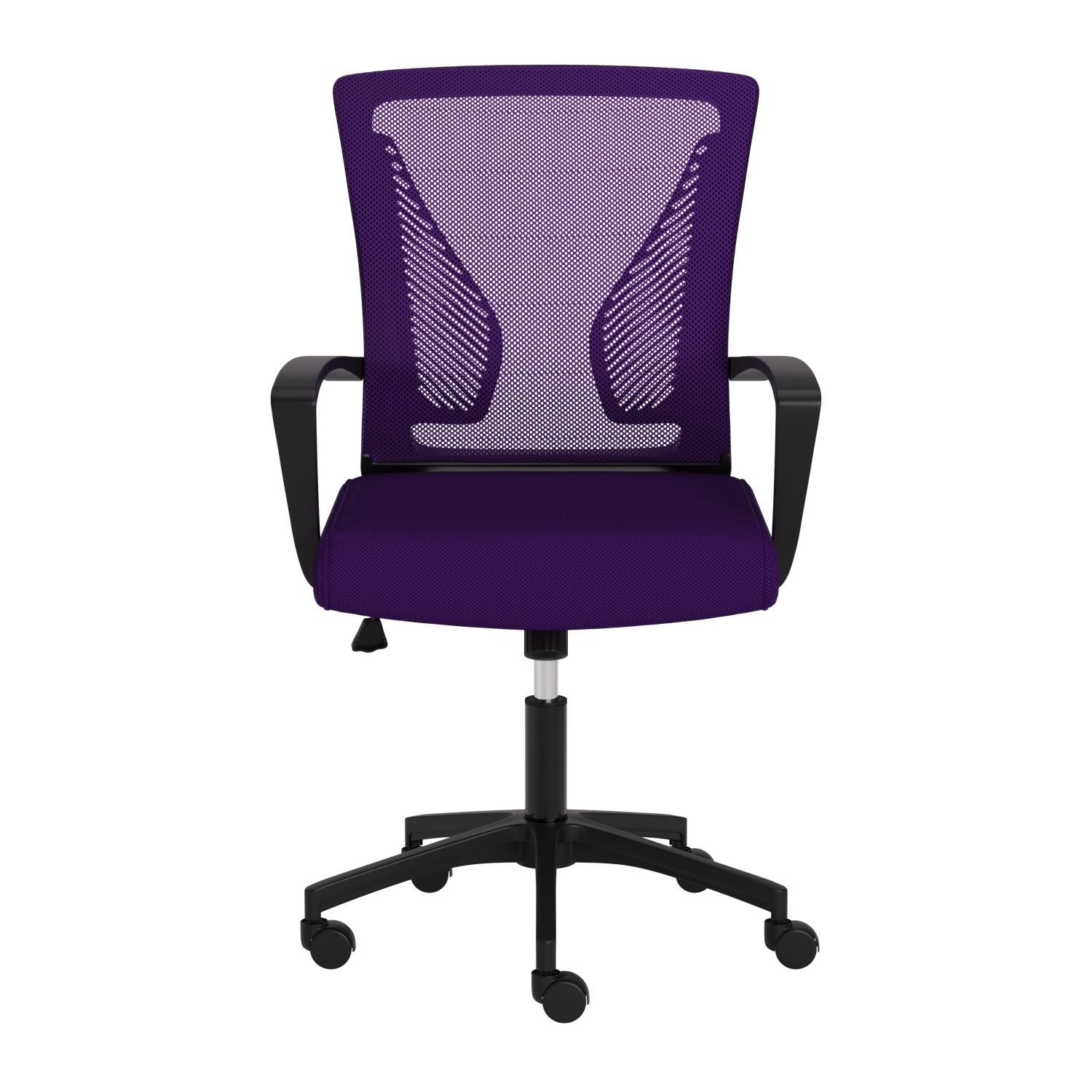 CorLiving Cooper Purple Mesh Back Ergonomic Height Adjustable Task Chair - for Home Office, Tilting, Padded Seat