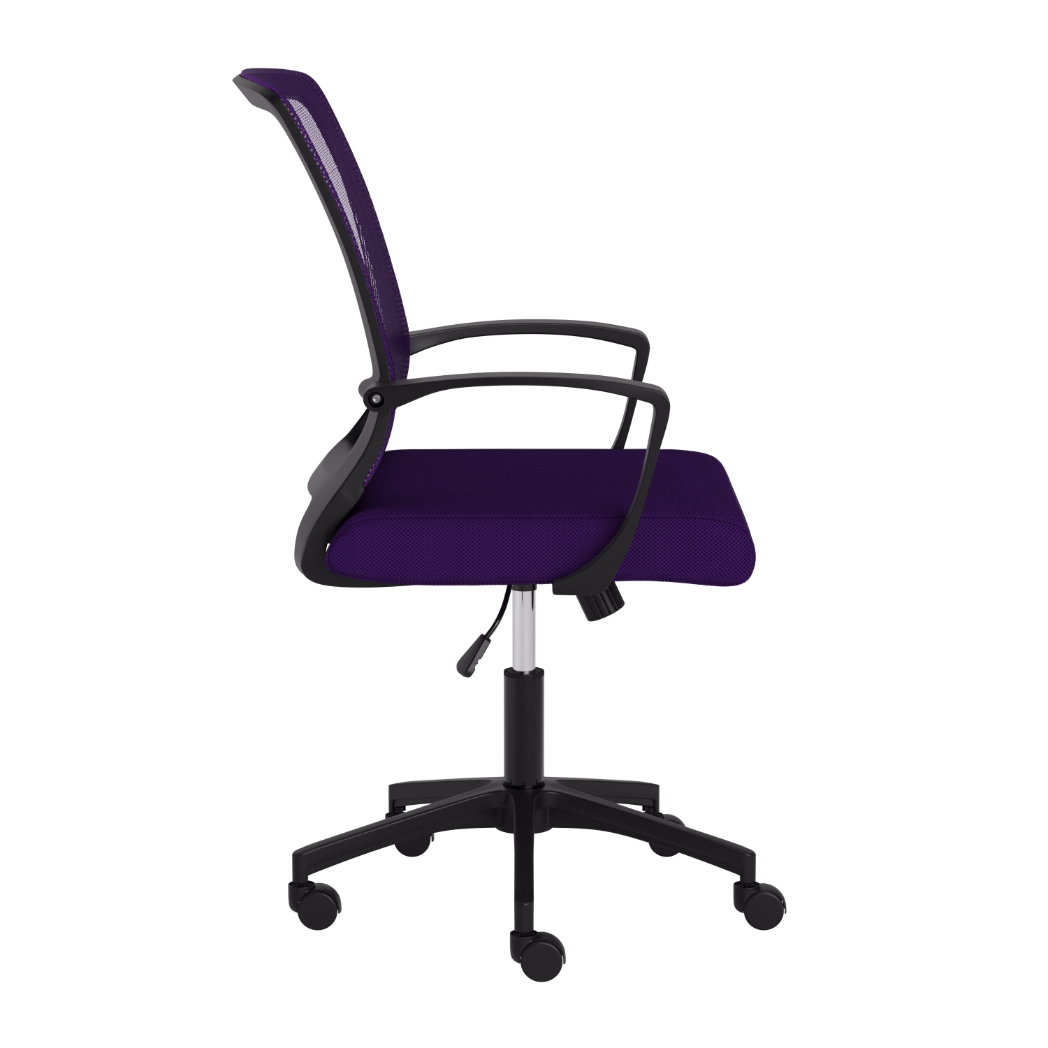 CorLiving Cooper Purple Mesh Back Ergonomic Height Adjustable Task Chair - for Home Office, Tilting, Padded Seat