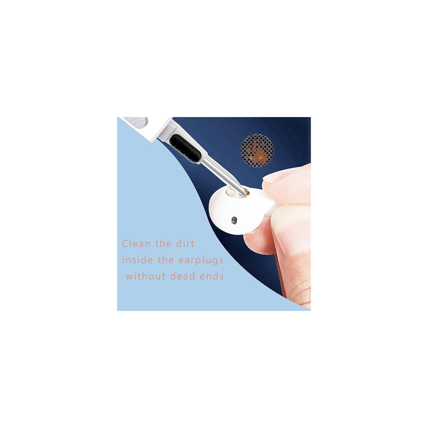 Portable Earbuds Cleaning Pen for Convenient Cleaning On-the-Go, Removing Dust, Dirt