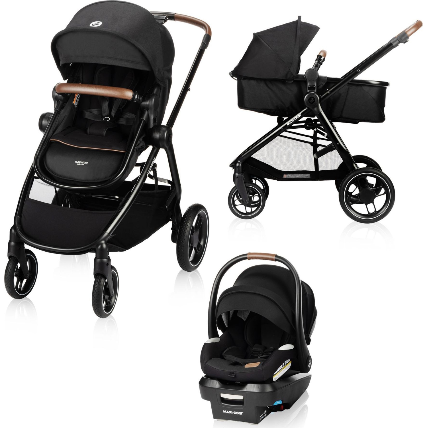 Système de voyage modulaire 5-en-1 Zelia Luxe de Maxi Cosi - Noir basalte