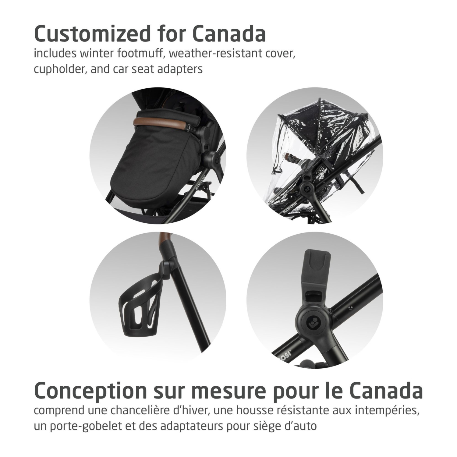 Système de voyage modulaire 5-en-1 Zelia Luxe de Maxi Cosi - Noir basalte