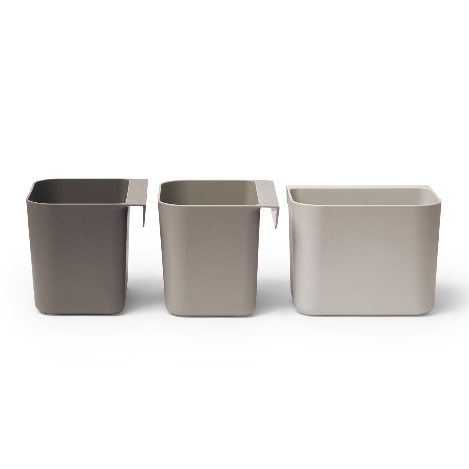 Longue étagère de rangement Leander - Cappuccino