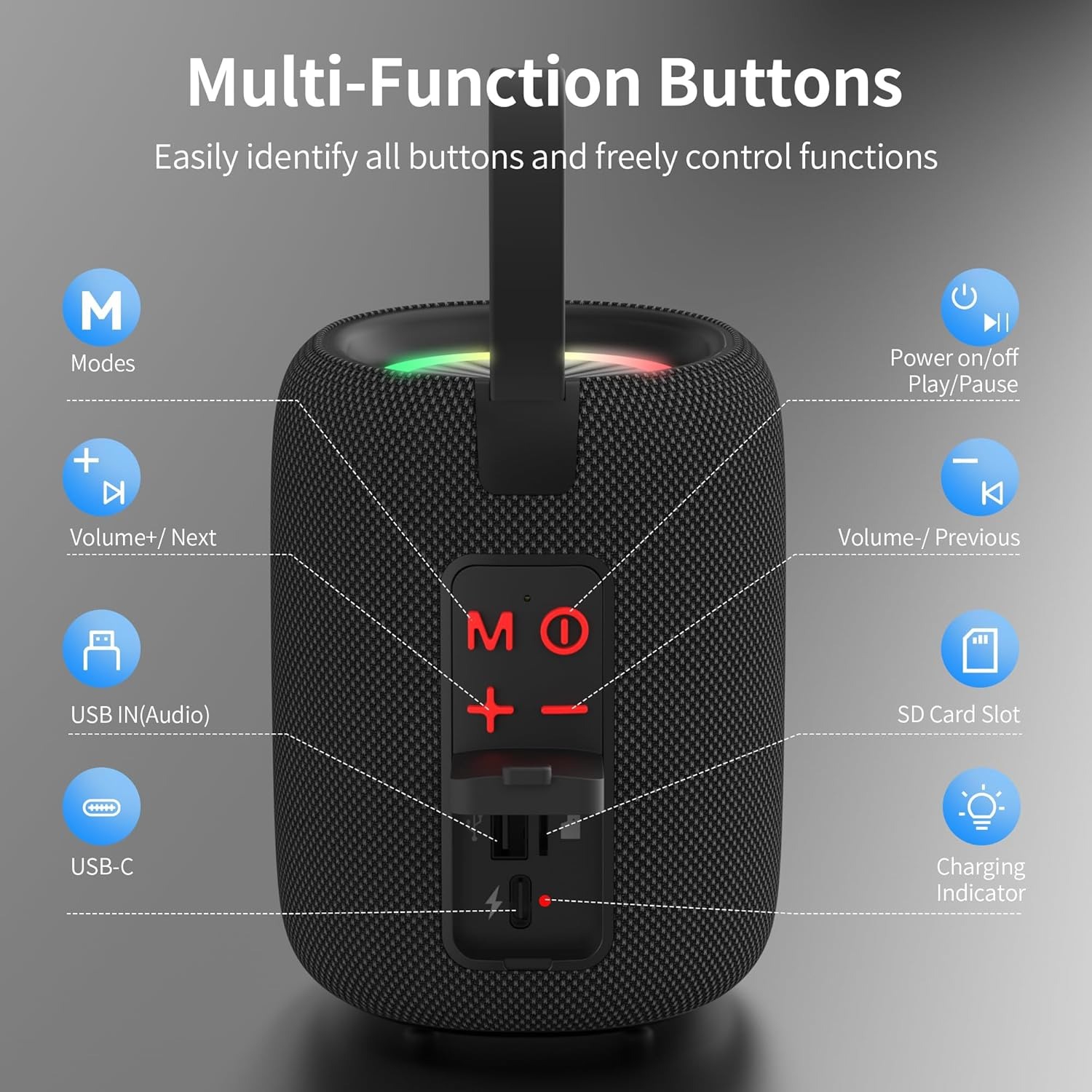 Boîte ouverte - Haut-parleur sans fil Bluetooth étanche Clip 5 de JBL - Noir de fantaisie