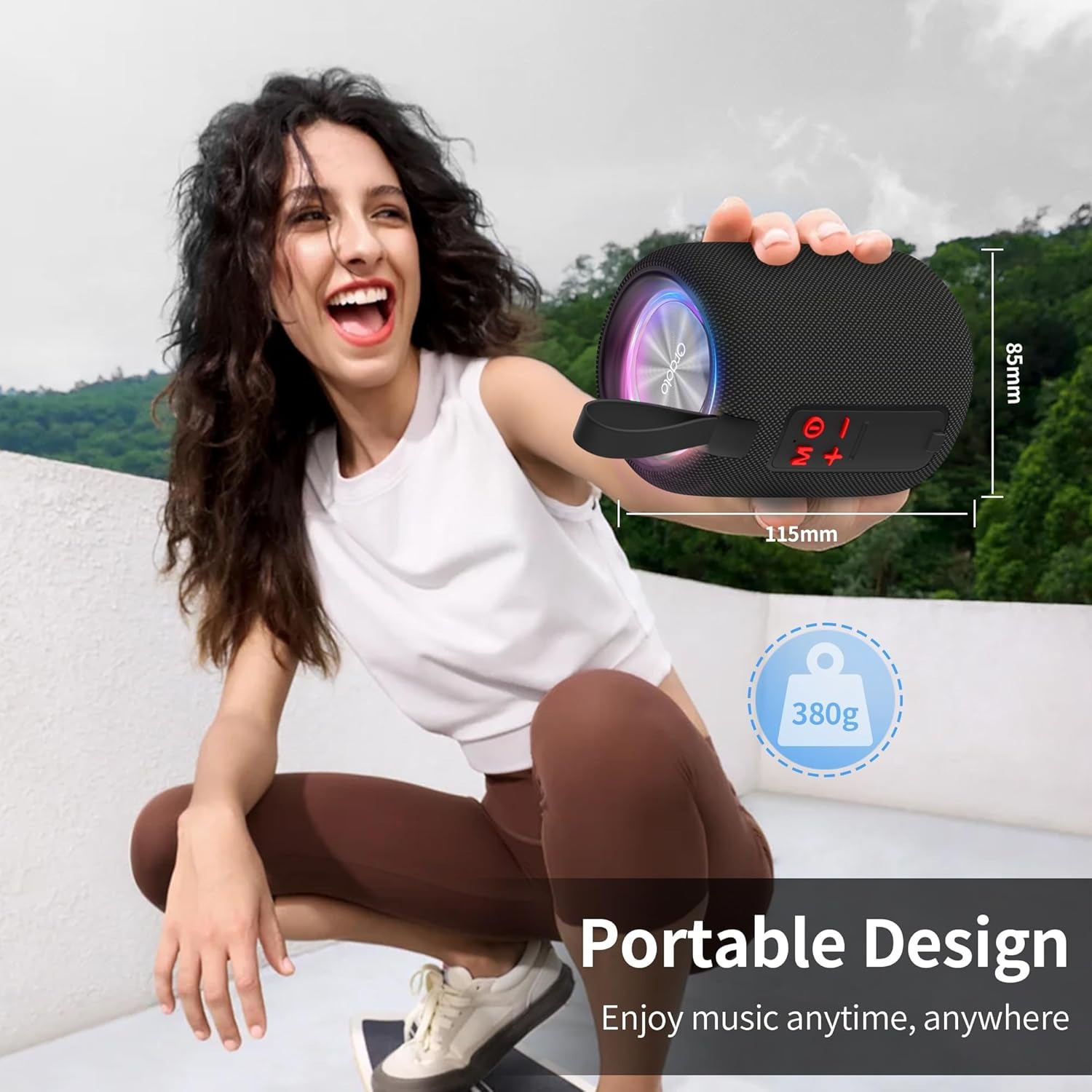 Boîte ouverte - Haut-parleur sans fil Bluetooth étanche Clip 5 de JBL - Noir de fantaisie