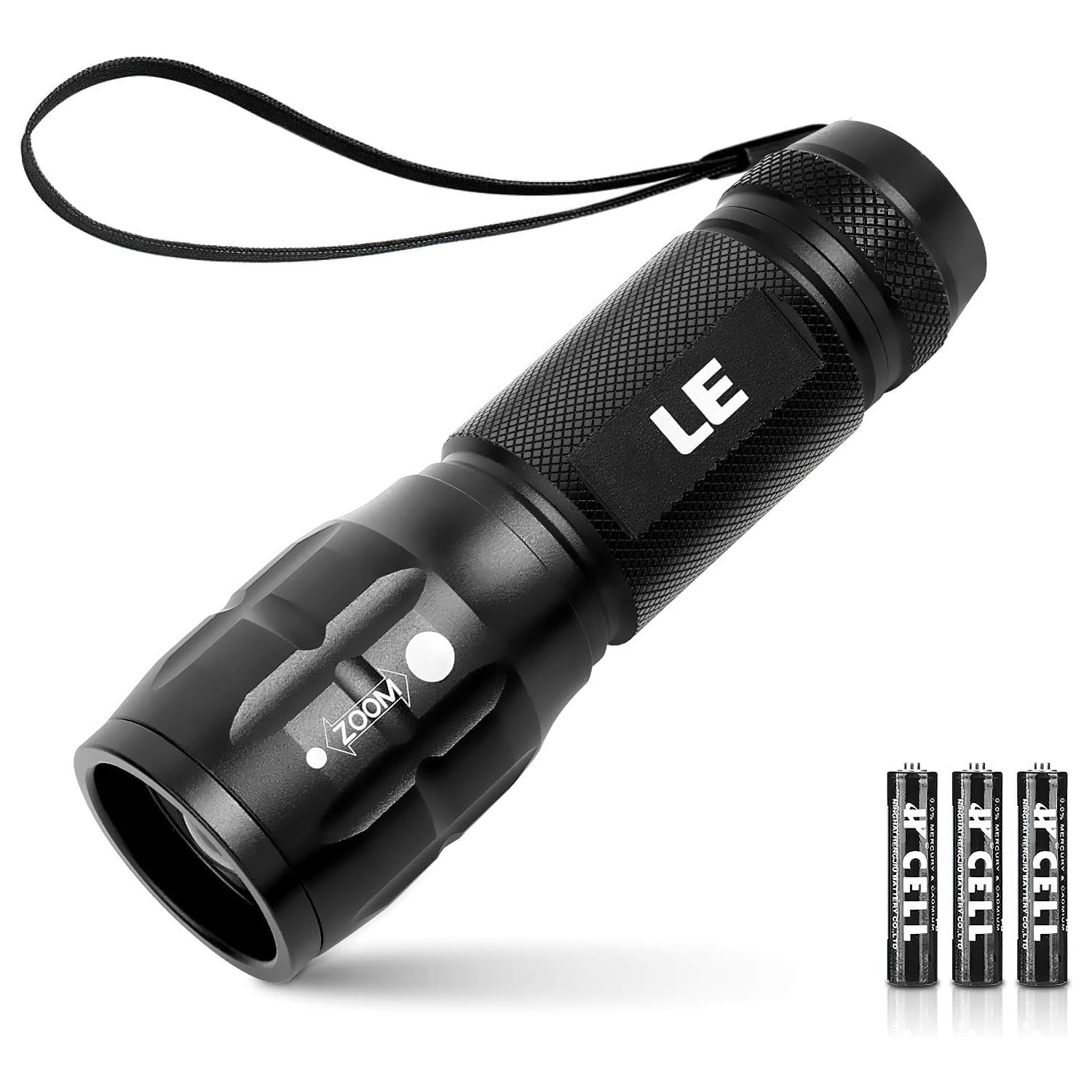 Lighting EVER LED Flashlight, Tactical Flashlight, High Lumens Flashlights, Brightest Flashlight Adjustable Mini Flashlight, Waterproof Small