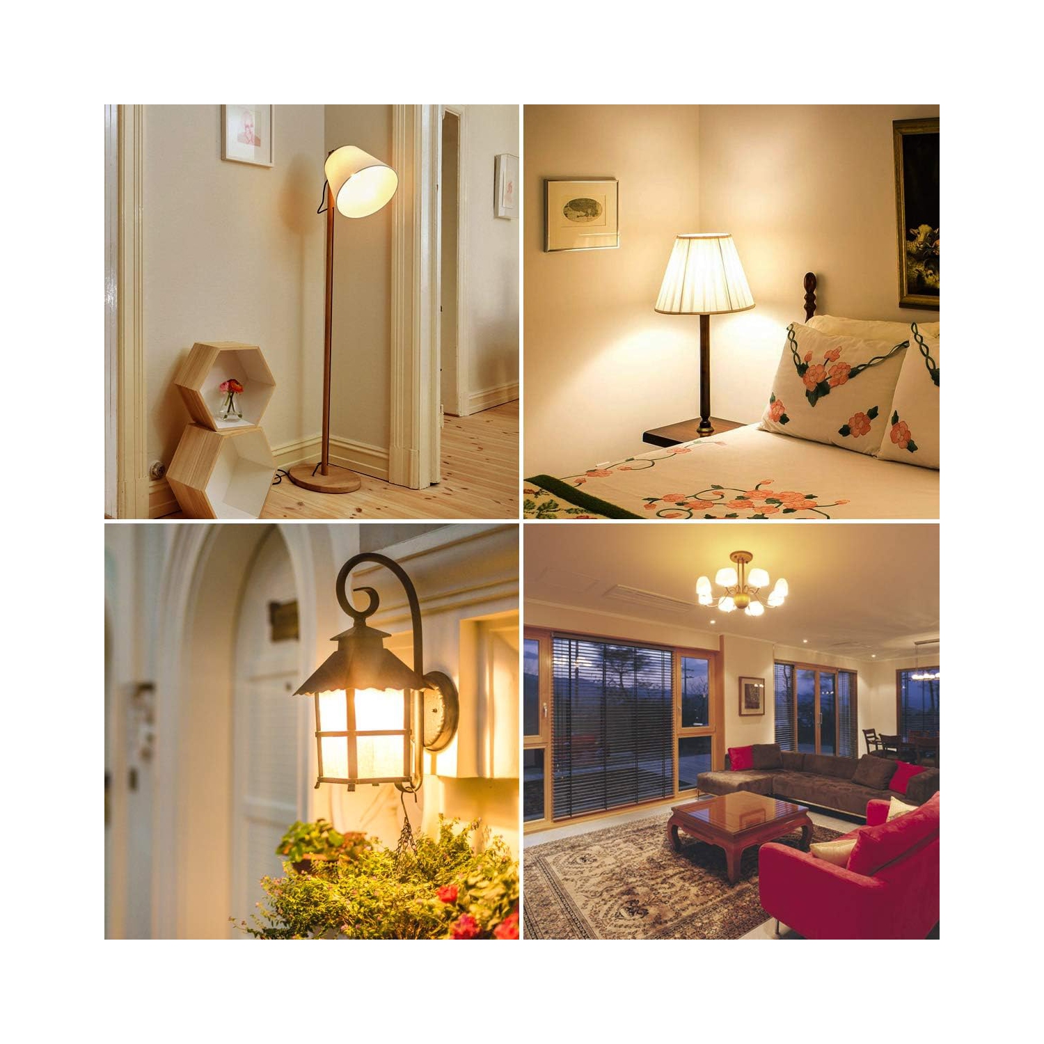 LES ampoules DE LE LED, équivalent 100&nbsp;W, ampoule LED blanc chaud 1500&nbsp;lm 2700K de 14&nbsp;W, ampoule à intensité non réglable, culot