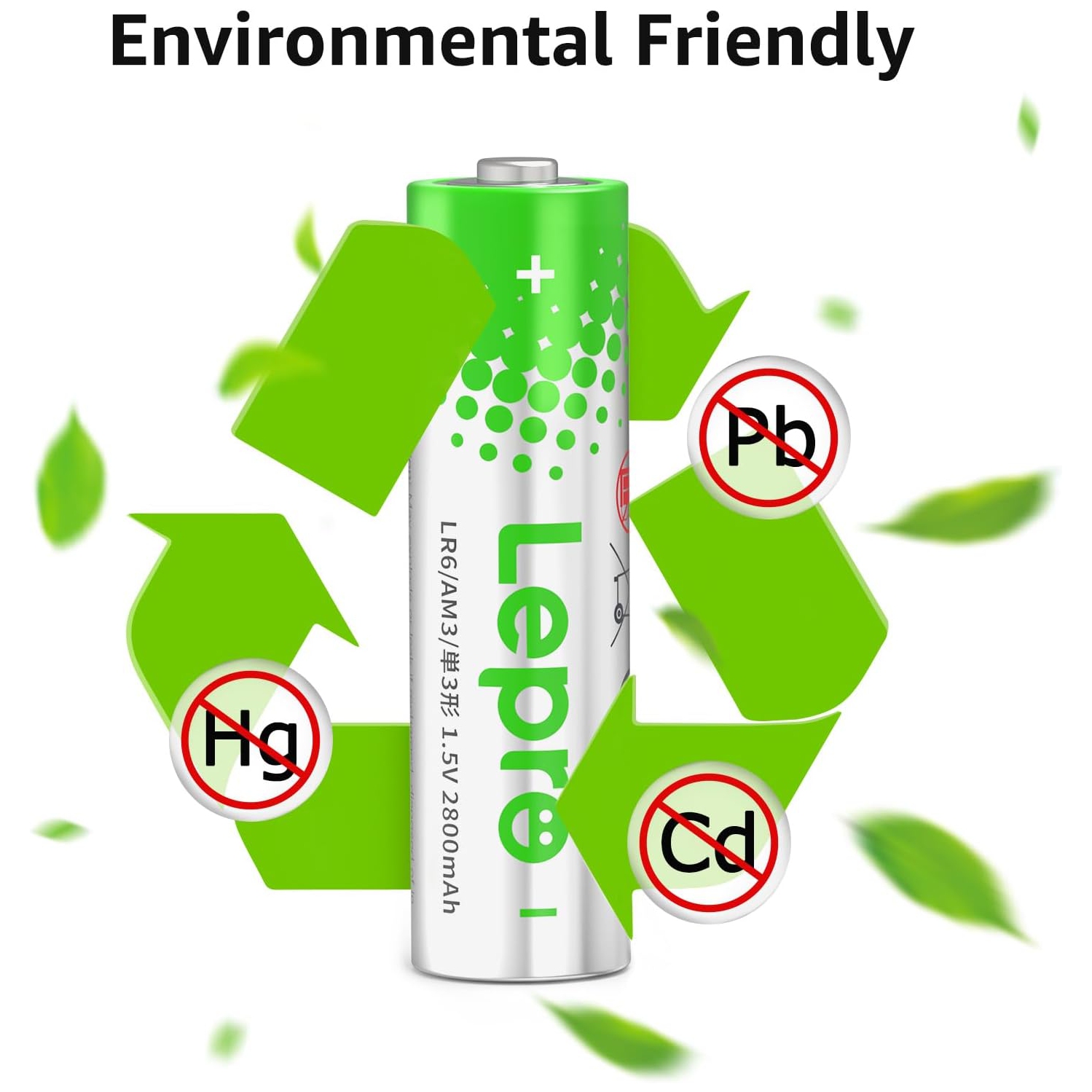 Lepro AA Batteries 24 Count, Double A Alkaline Batteries with Ultra Long-Lasting Power, 1.5 Volt 2800mAh LR6, Holds Power Up to 5 Years