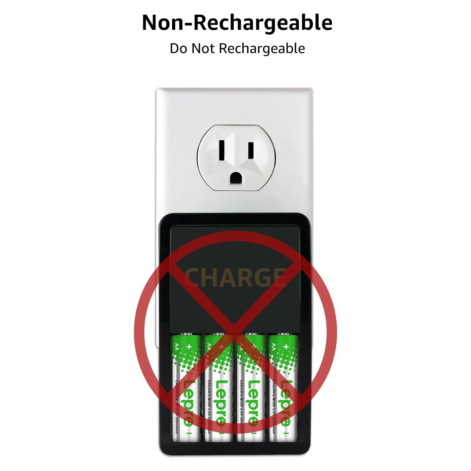 Lepro AA Batteries 24 Count, Double A Alkaline Batteries with Ultra Long-Lasting Power, 1.5 Volt 2800mAh LR6, Holds Power Up to 5 Years